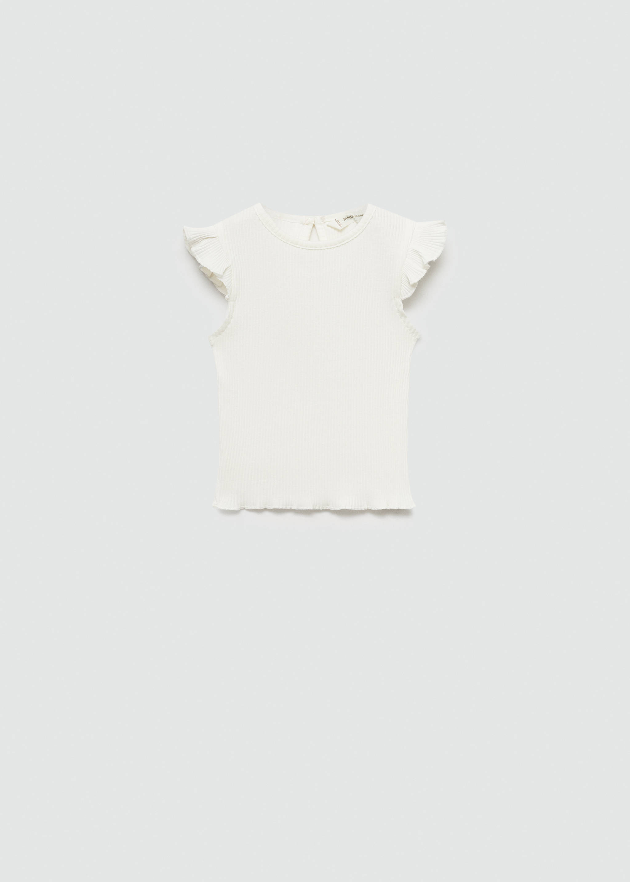 Frills cotton t-shirt - Article without model