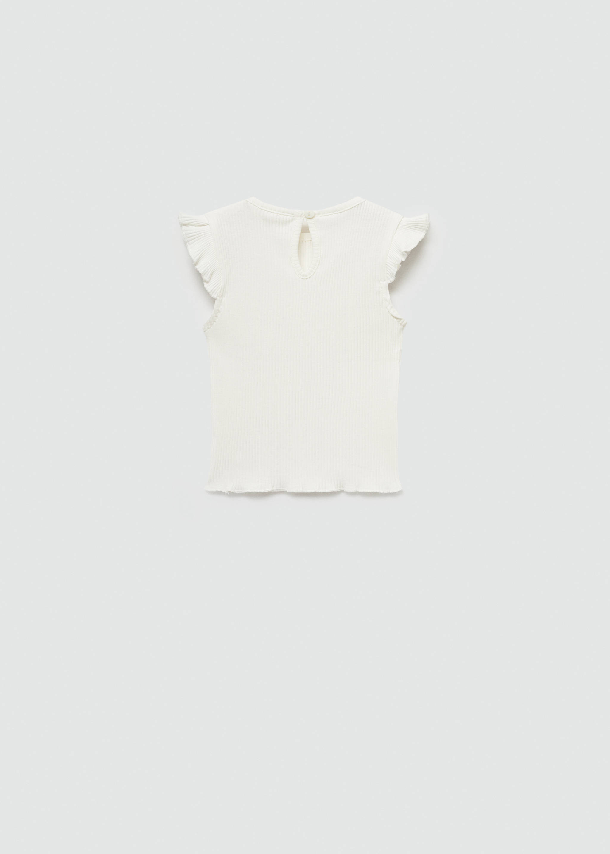 Frills cotton t-shirt - Reverse of the article