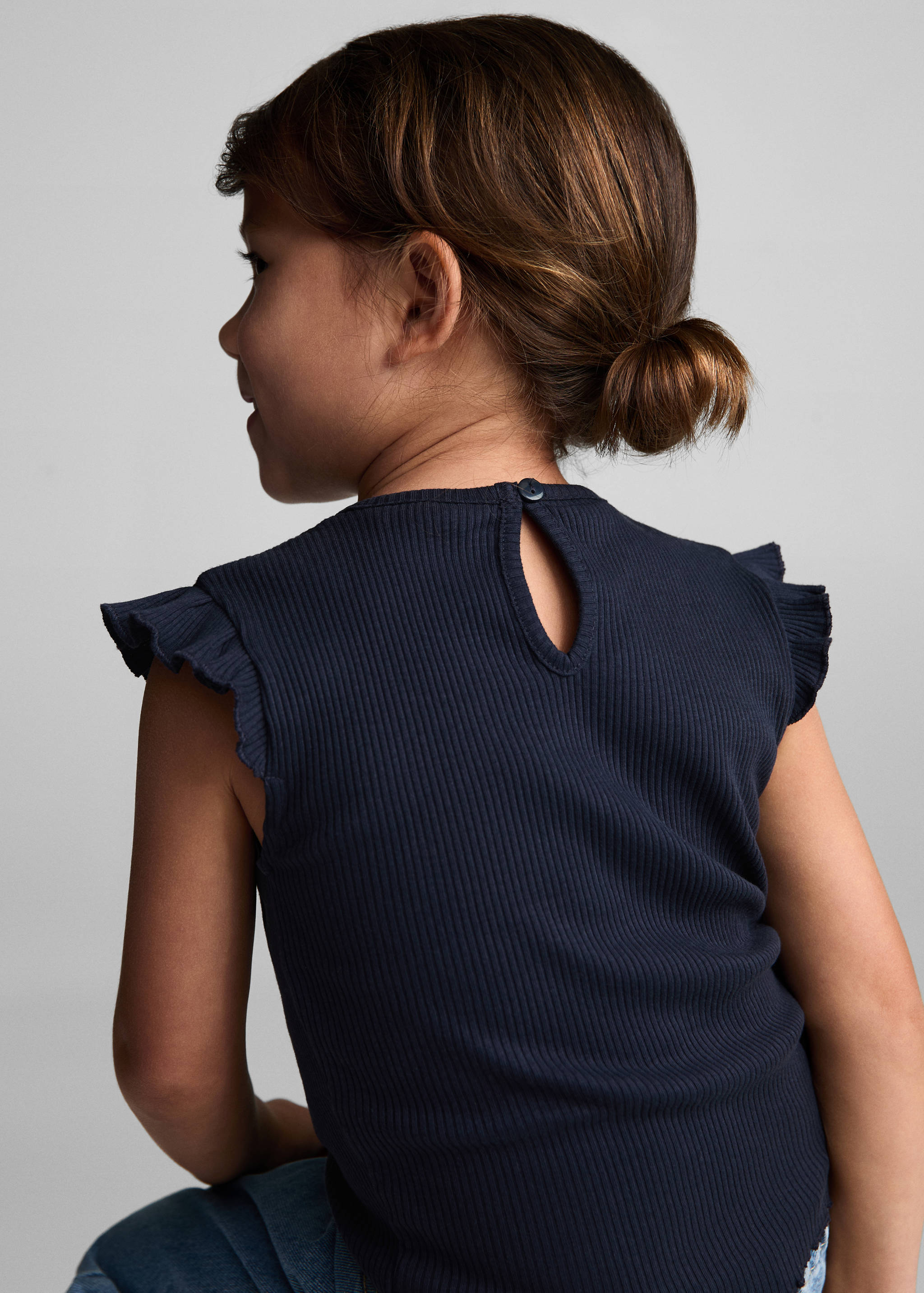 Frills cotton t-shirt - Reverse of the article