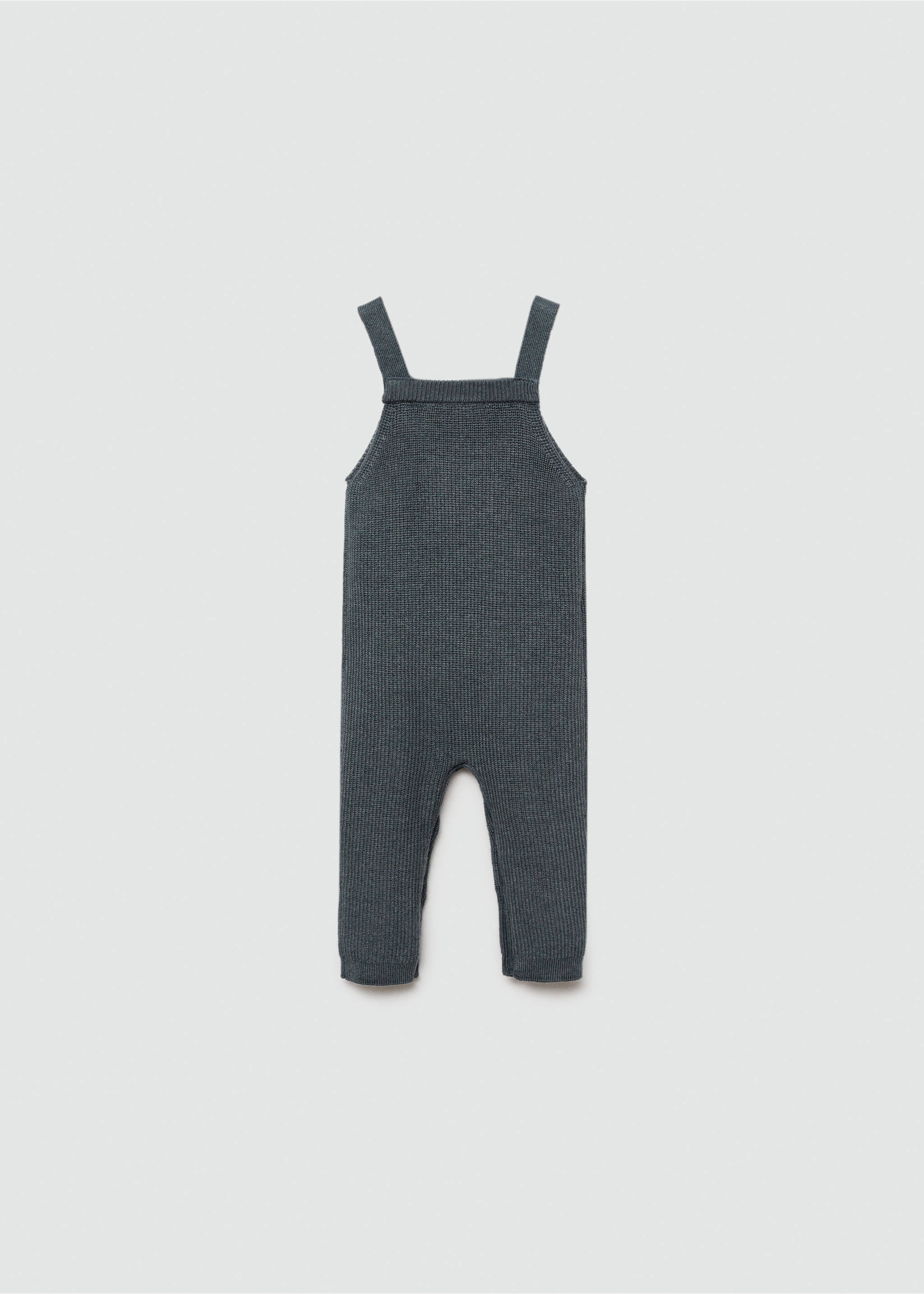 Cotton-knit jumpsuit - Reverse of the article, Petrol Blue. Ref: 77043671-00.
