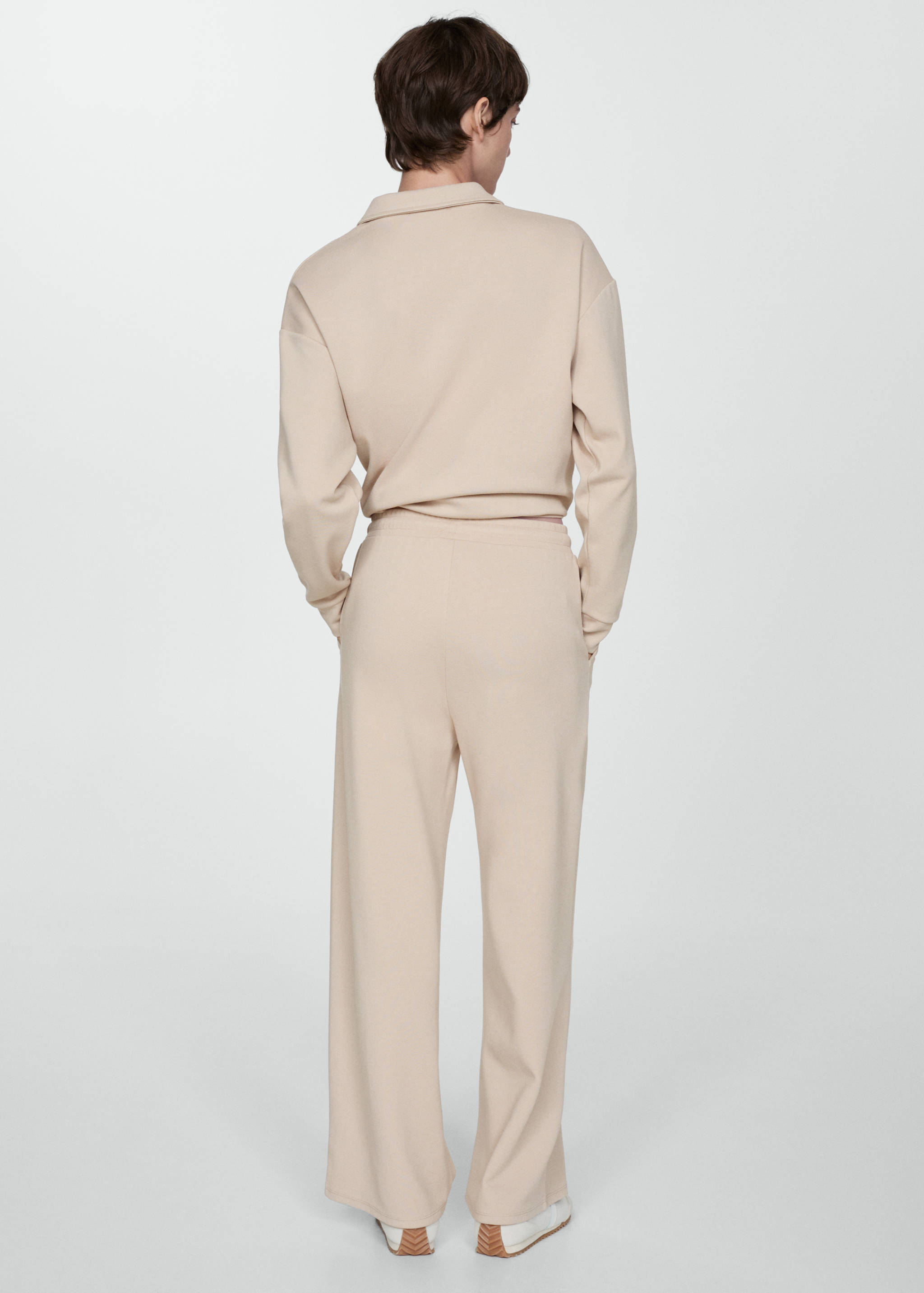 Seam-detail straight-fit pants - Reverse of the article