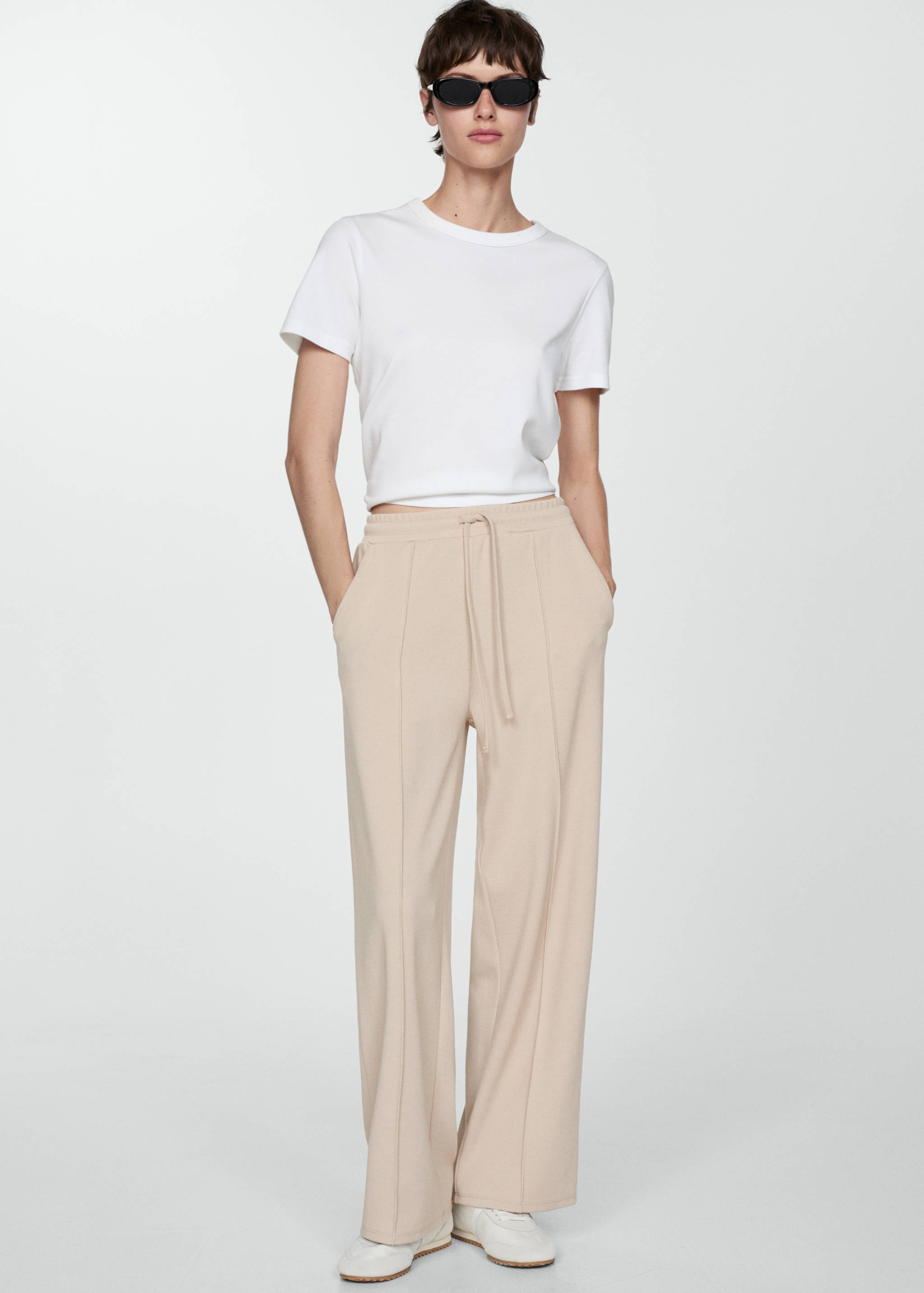 Seam-detail straight-fit pants - Details of the article 2