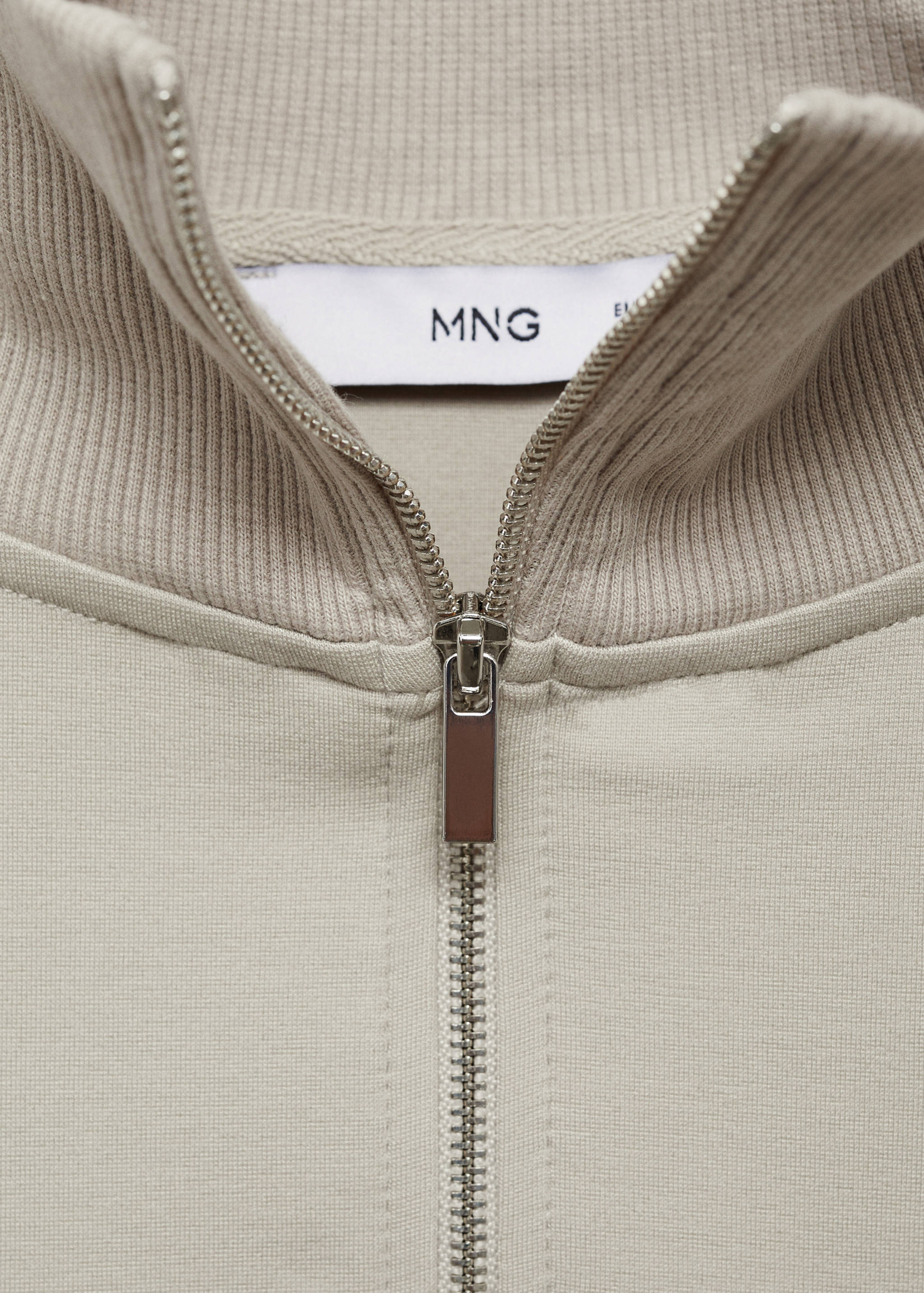 Perkins-neck sweater with zip - Details of the article 8