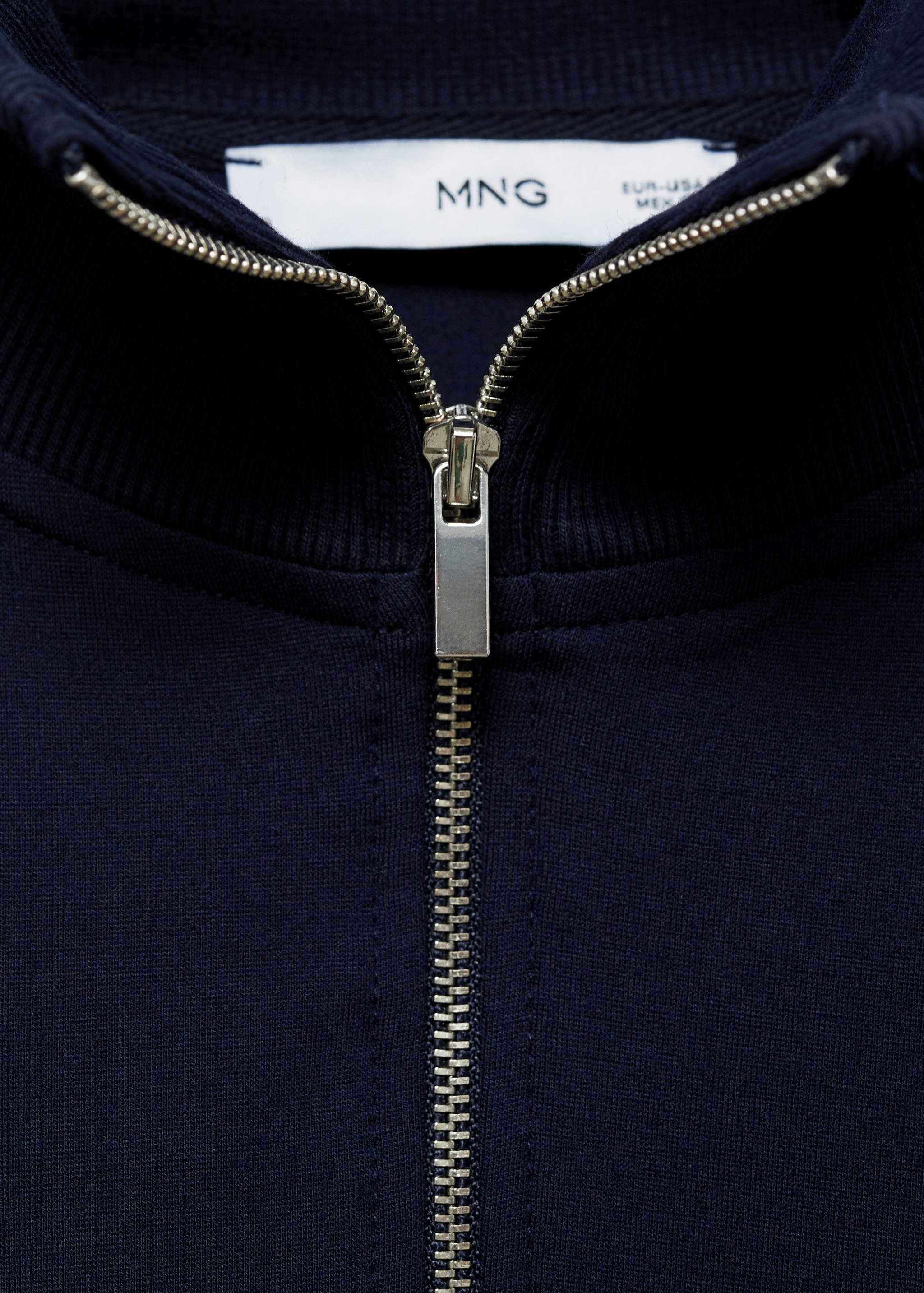 Perkins-neck sweater with zip - Details of the article 8