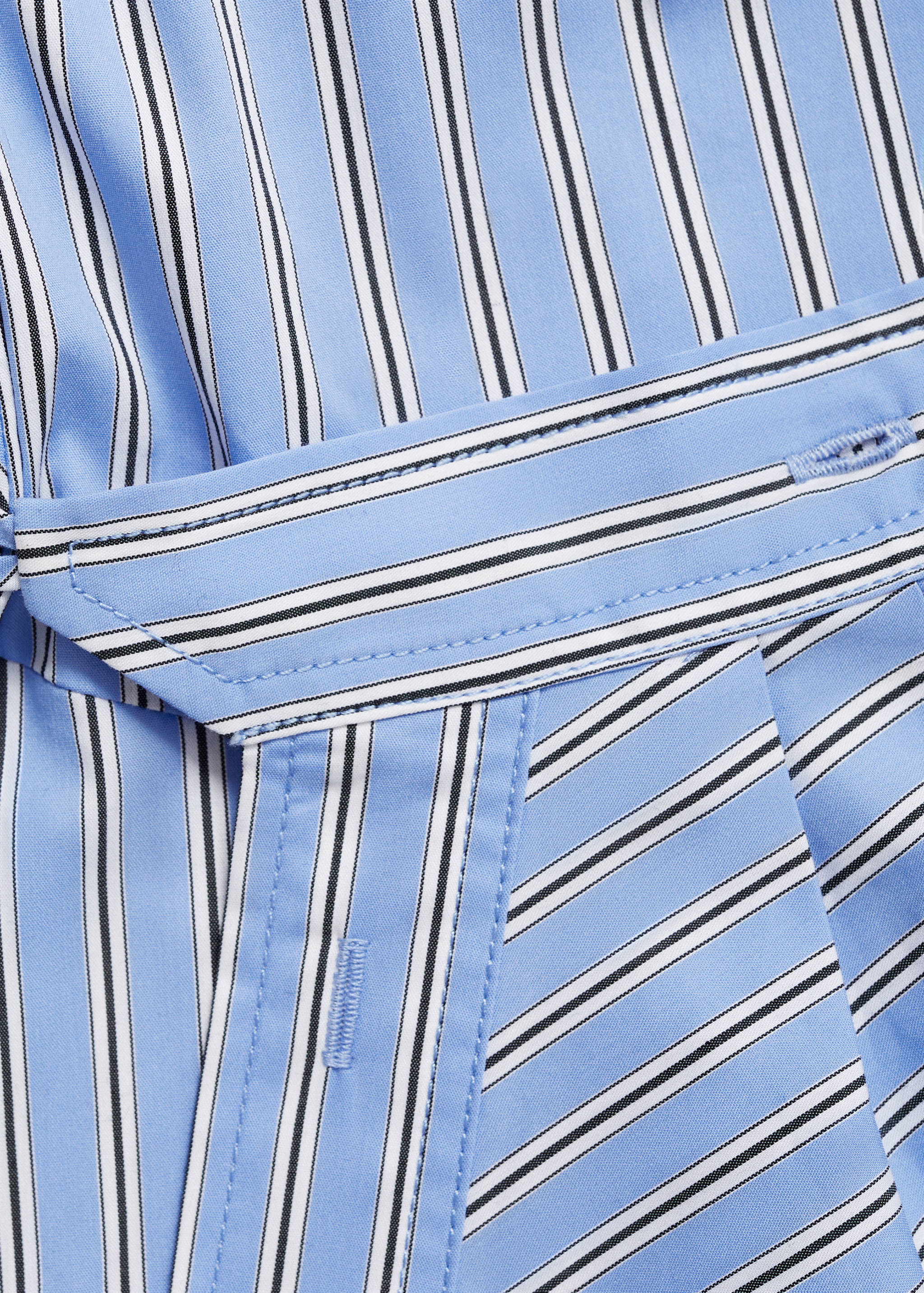 Striped wrap shirt dress - Details of the article 0