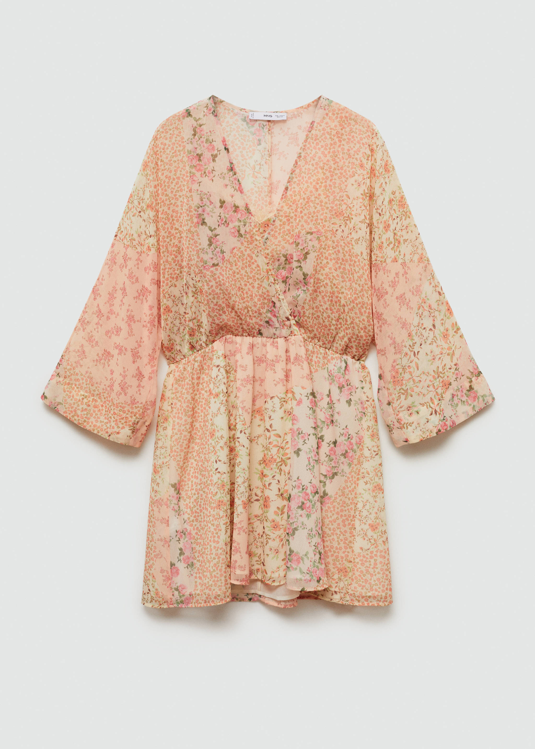 Kurzes Kleid mit Blumenprint - Artikel ohne Model