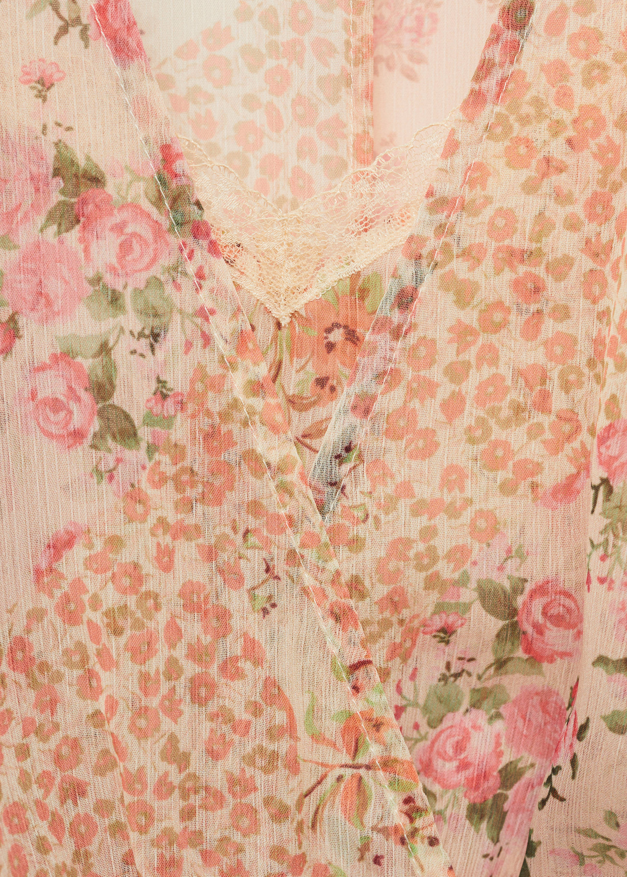 Kurzes Kleid mit Blumenprint - Detail des Artikels 8
