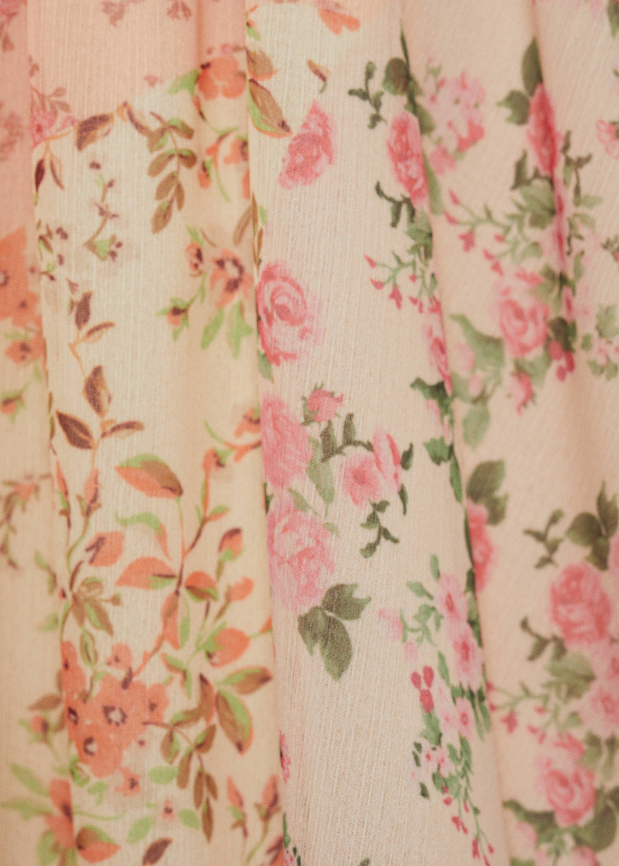 Kurzes Kleid mit Blumenprint - Detail des Artikels 0