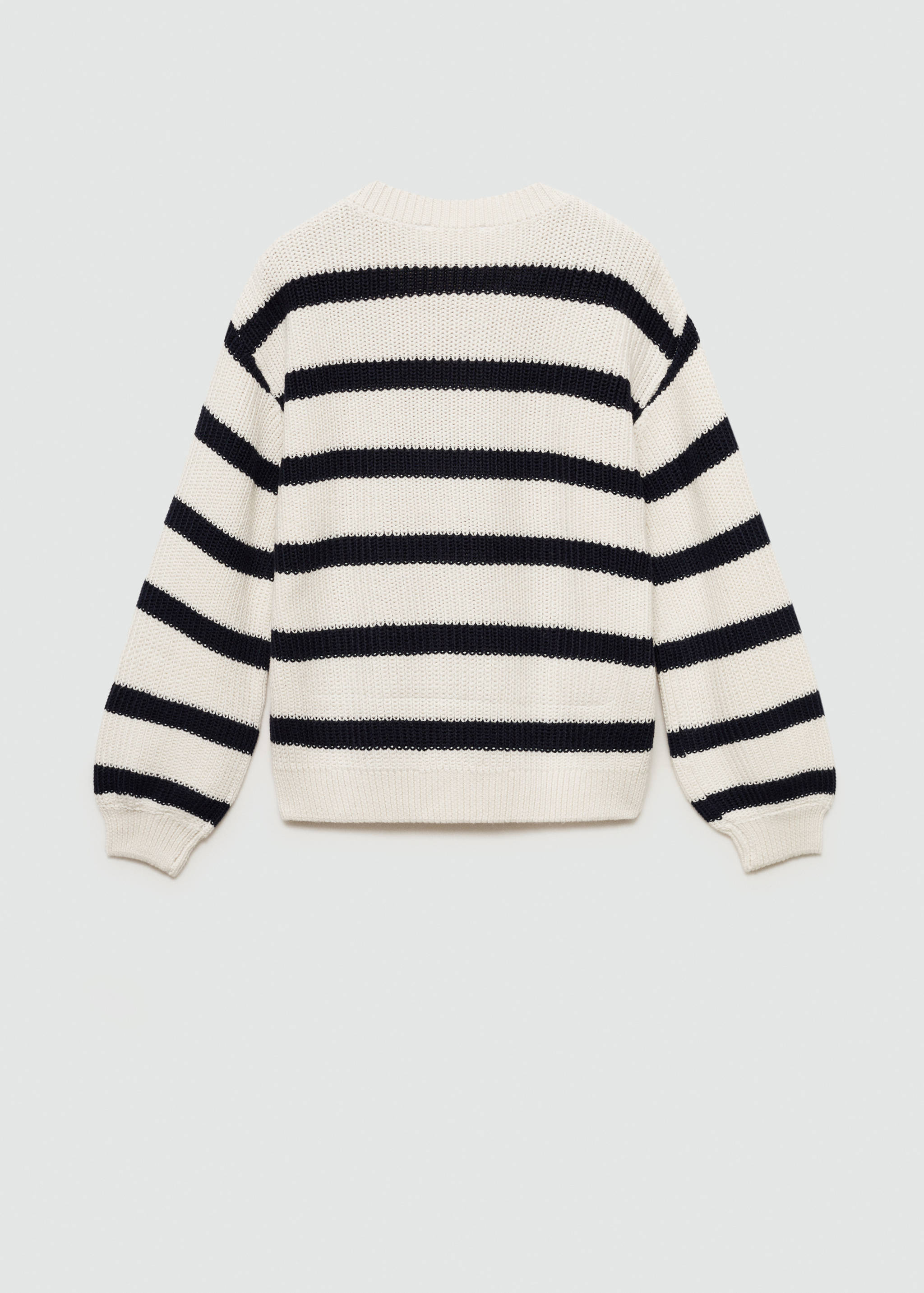 Knit striped sweater - Reverse of the article