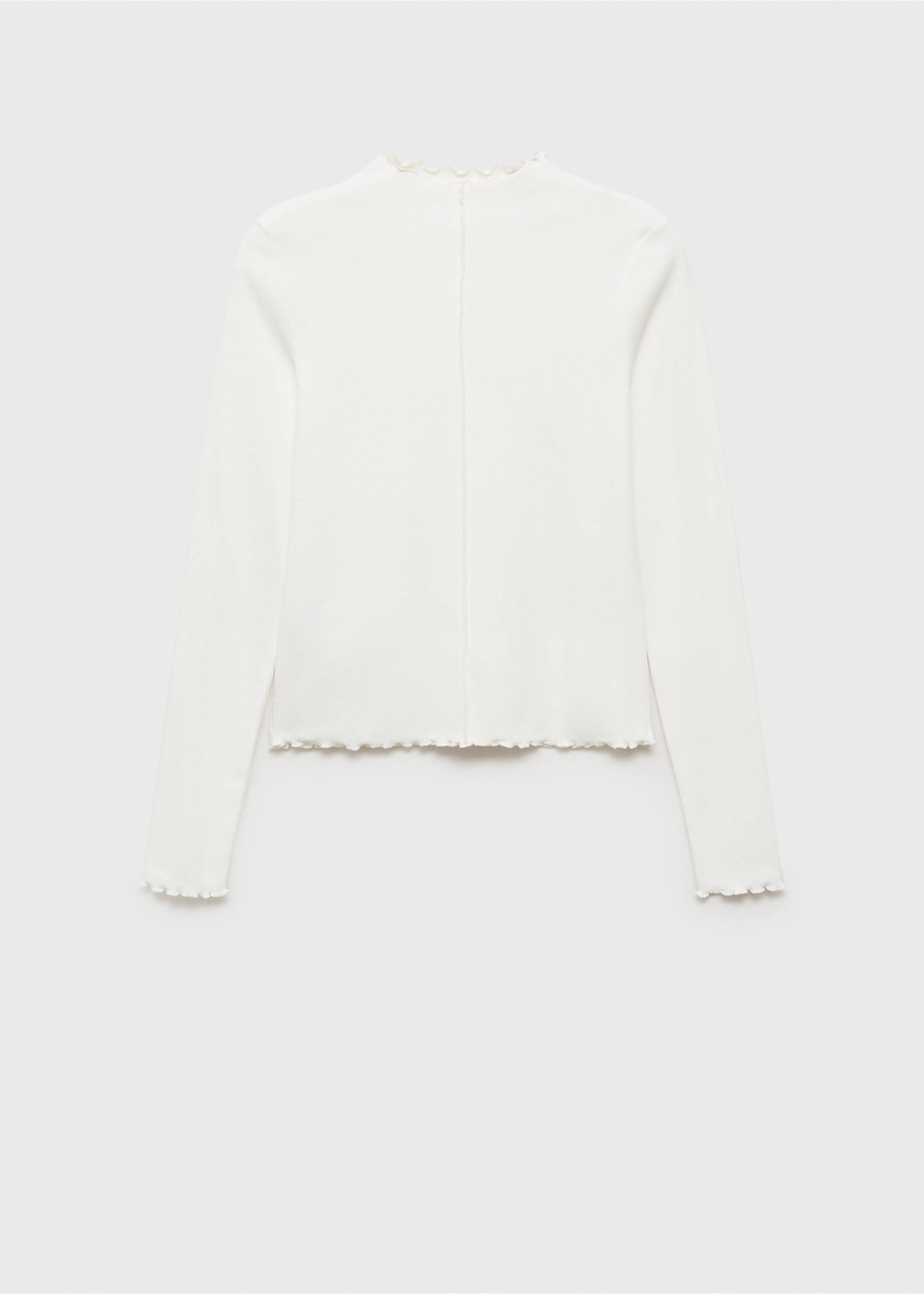 Long-sleeved t-shirt with decorative seams - Article without model, Off White. Ref: 77044046-00.