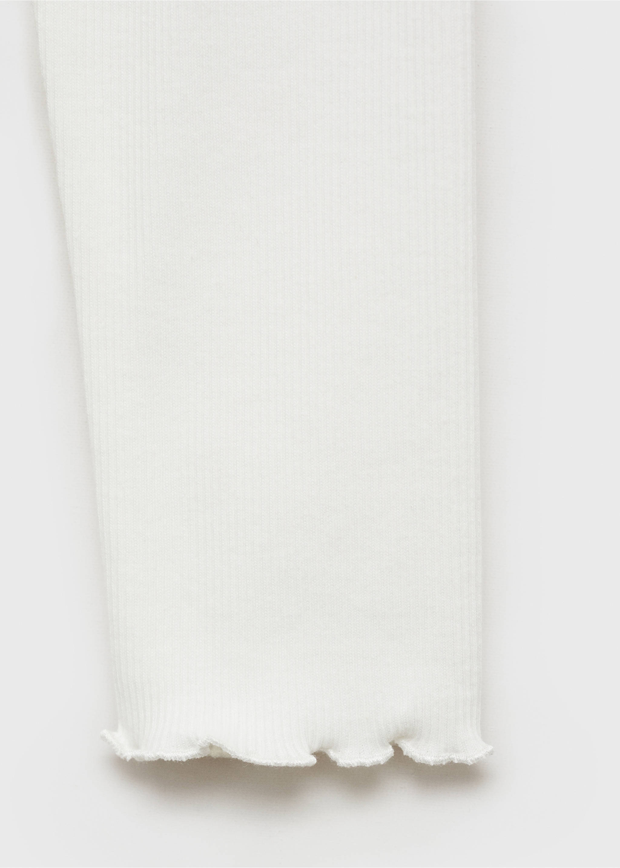 Long-sleeved t-shirt with decorative seams - Details of the article 0, Off White. Ref: 77044046-00.