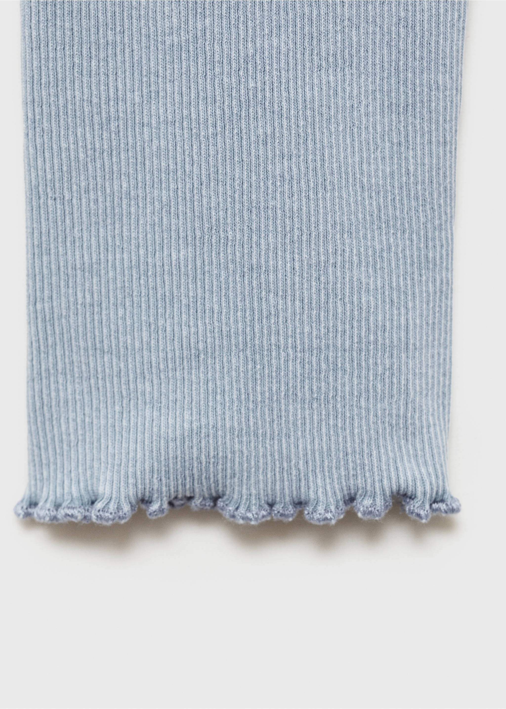 Long-sleeved t-shirt with decorative seams - Details of the article 0, Sky Blue. Ref: 77044046-00.