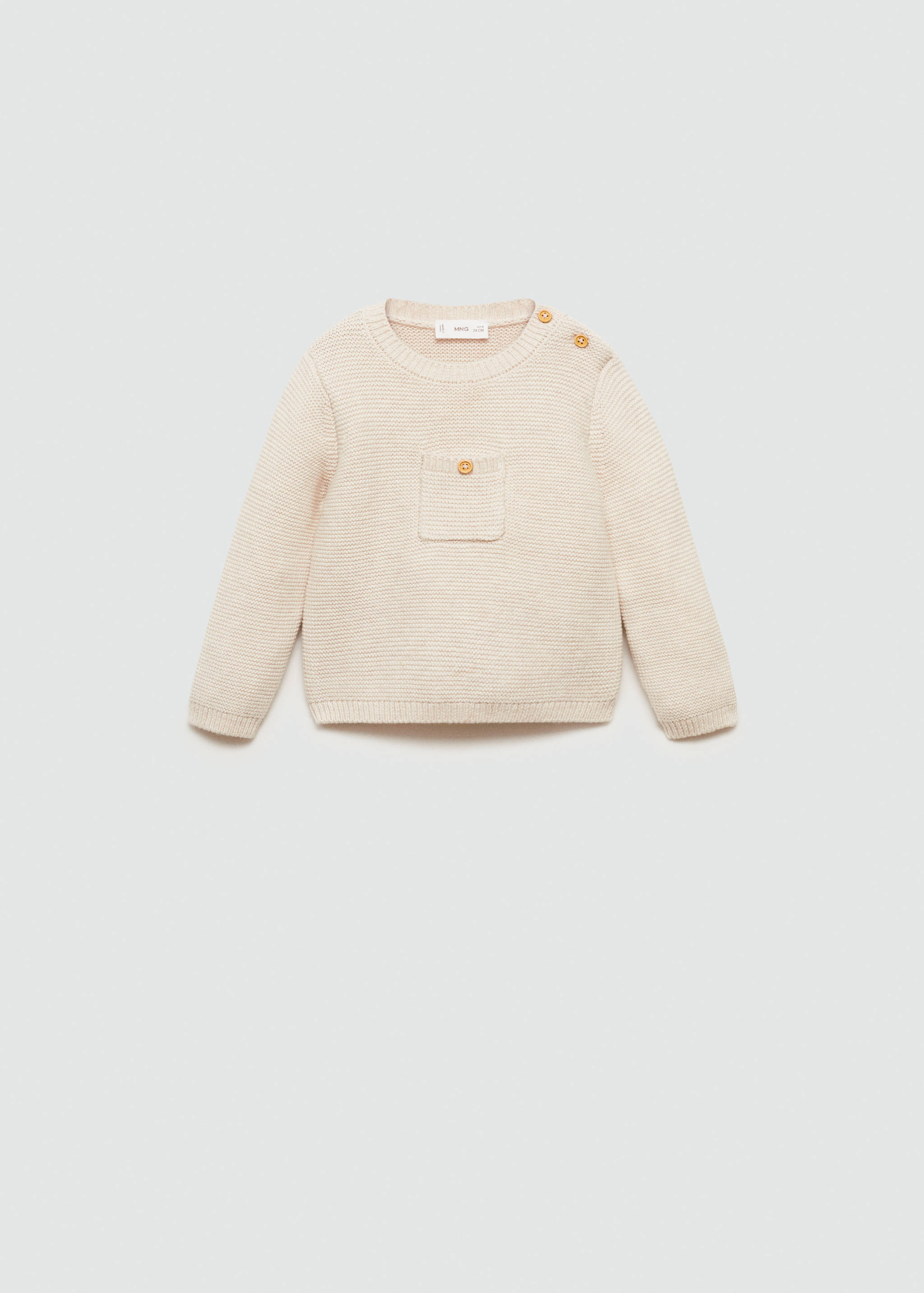 Knit pocket sweater - Article without model