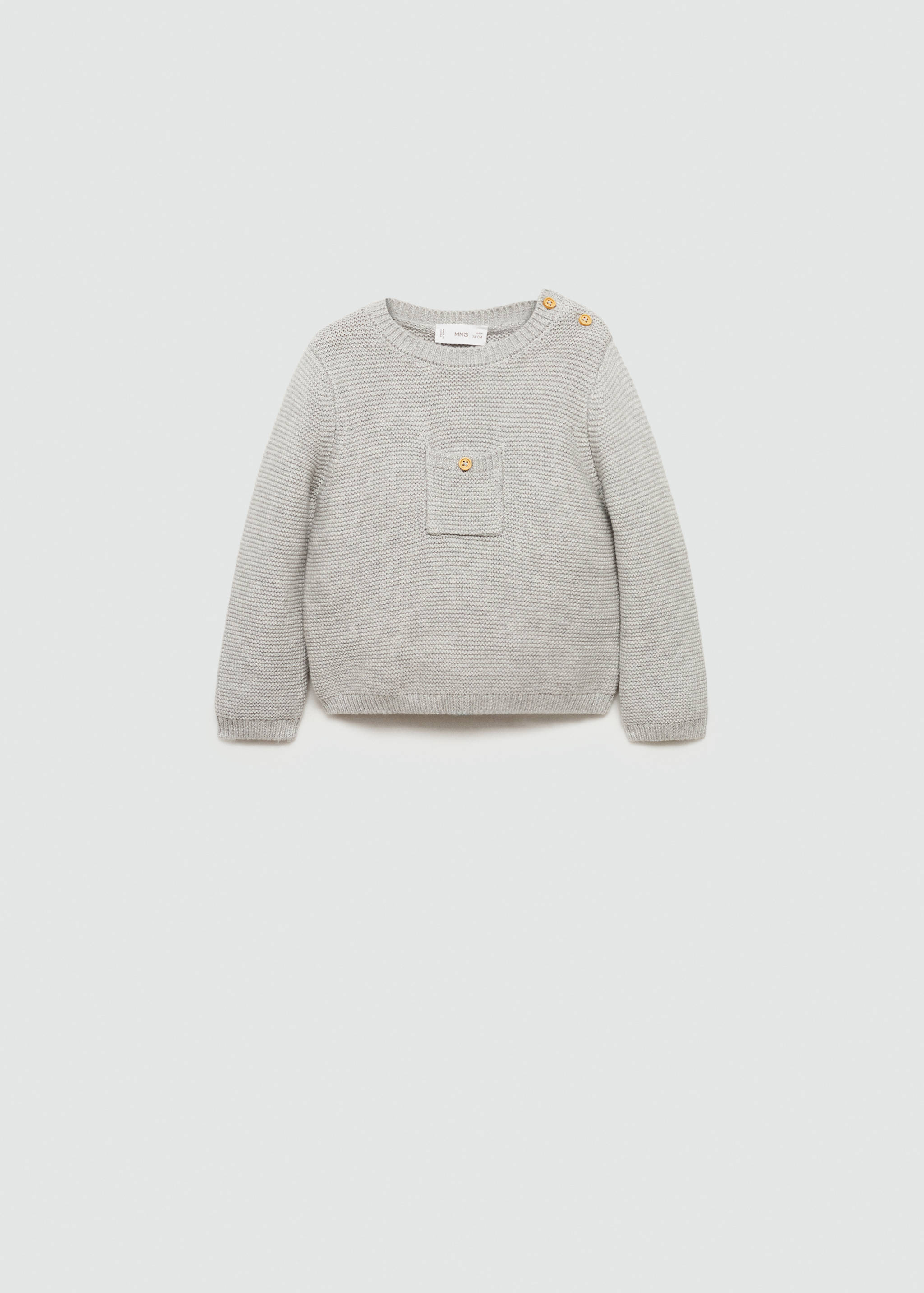 Knit pocket sweater - Article without model