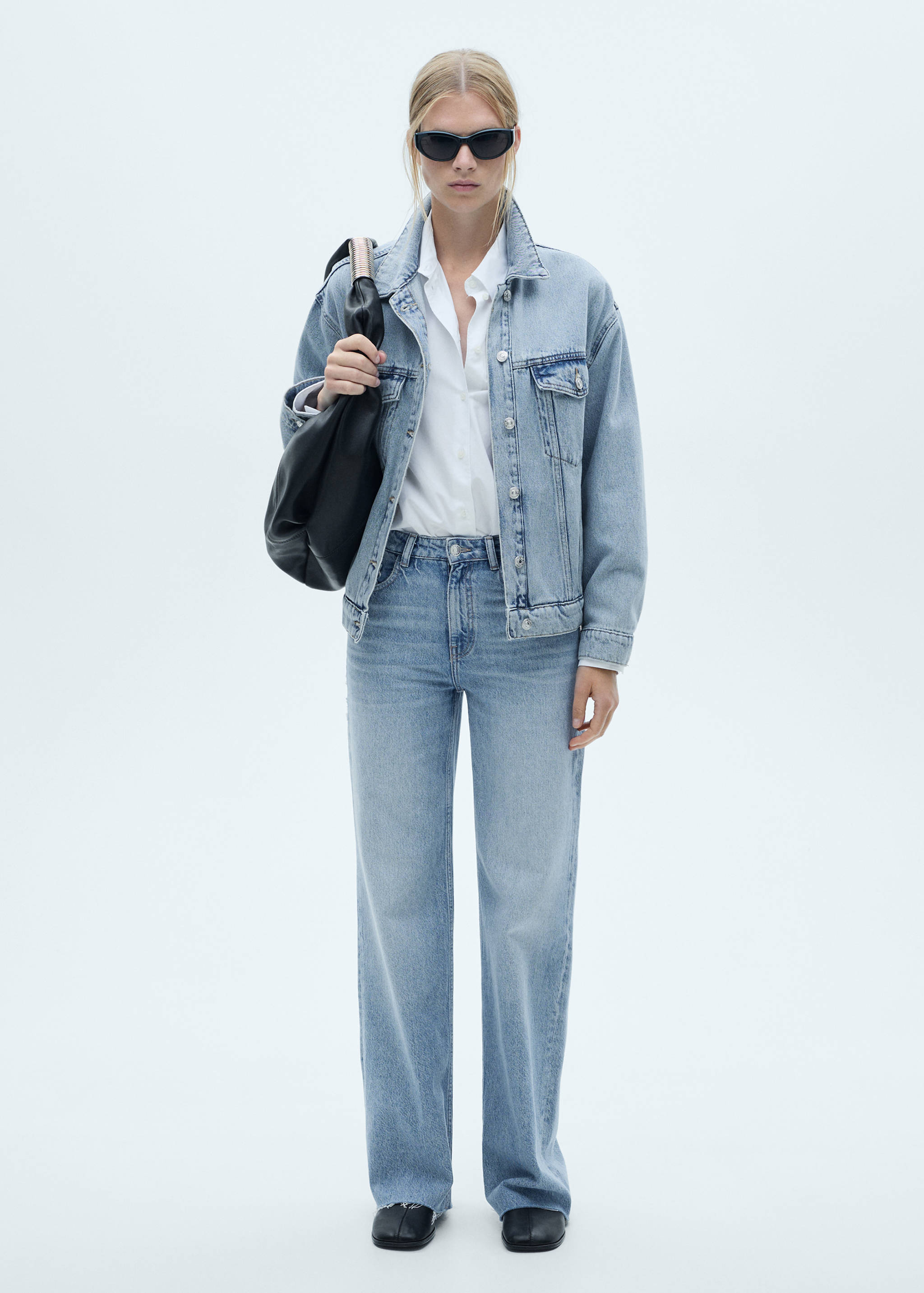 Danila high-waisted wide leg jeans - General plane