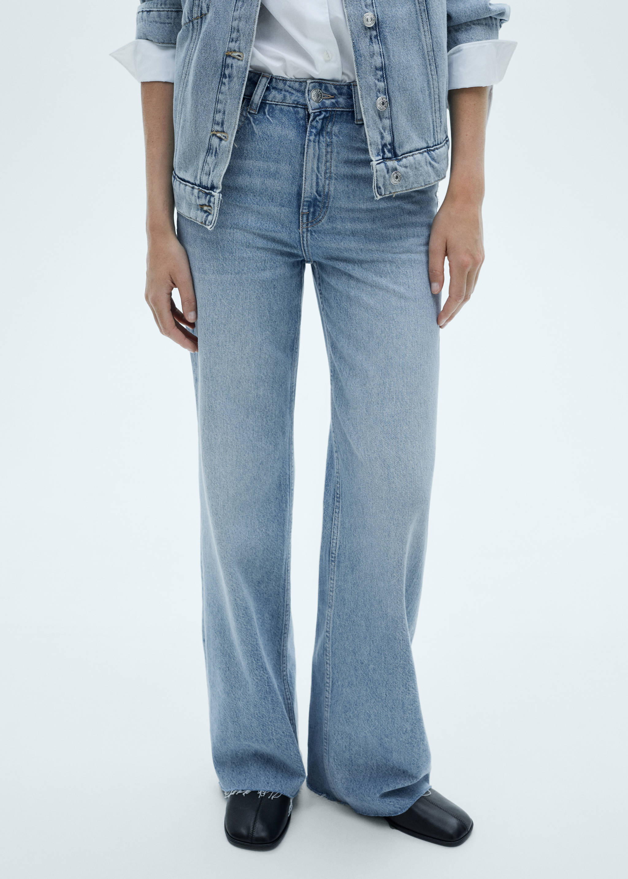 Danila high-waisted wide leg jeans - Details of the article 1