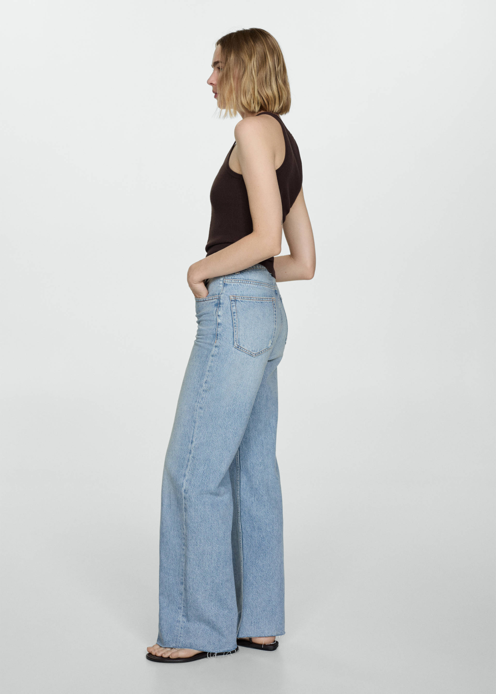Danila high-waisted wide leg jeans - Details of the article 2