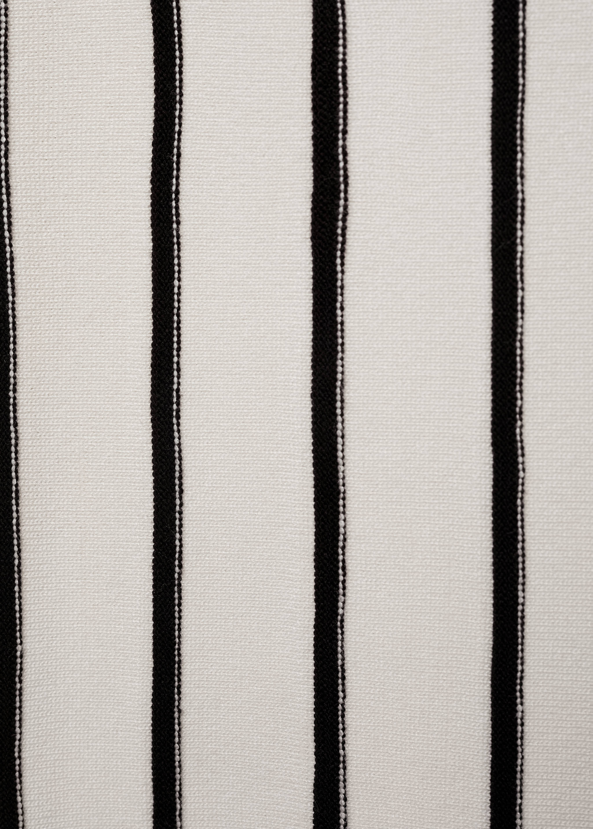 Striped knitted crop top - Details of the article 0