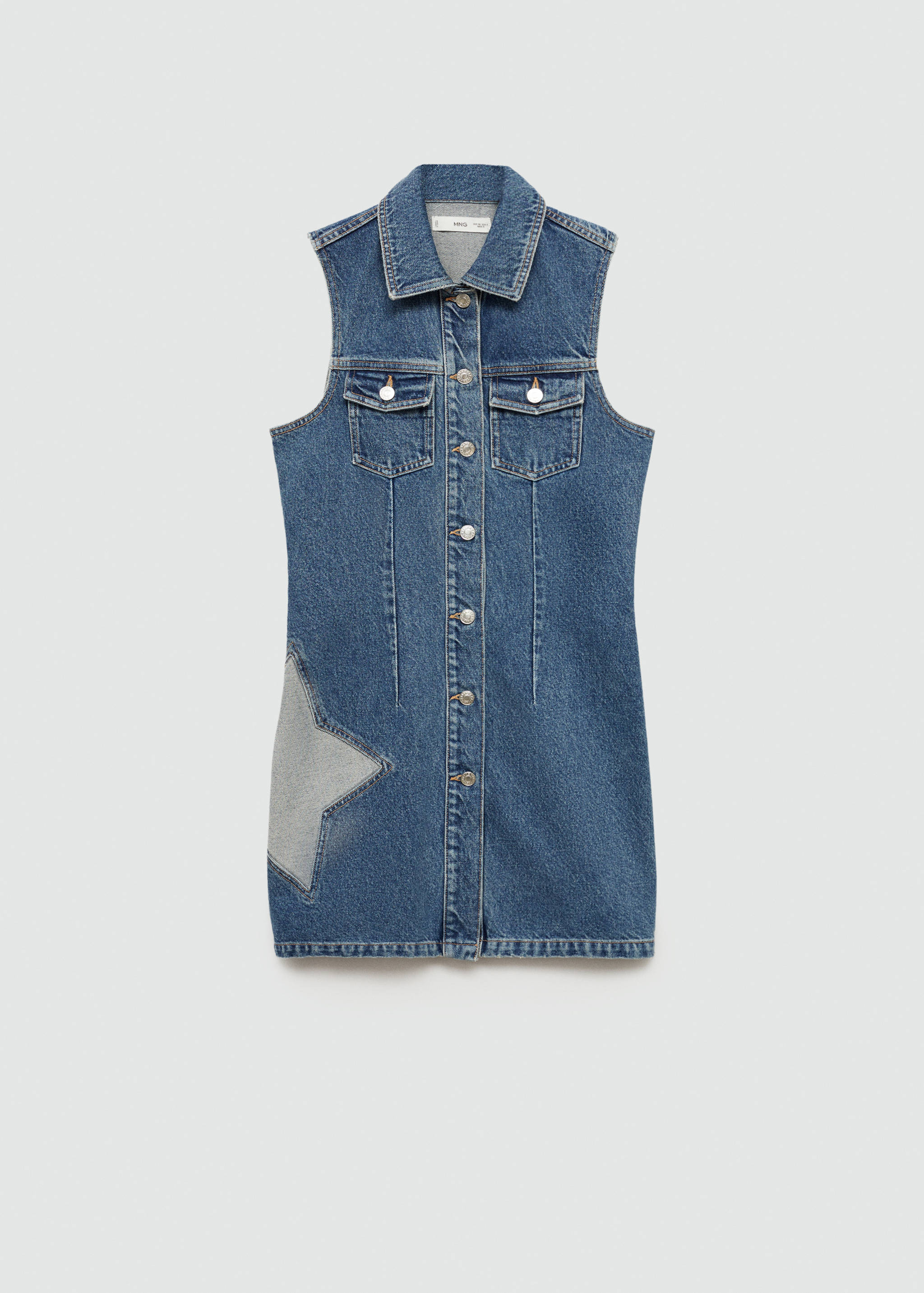 Jeanskleid mit Sternmotiv - Artikel ohne Model