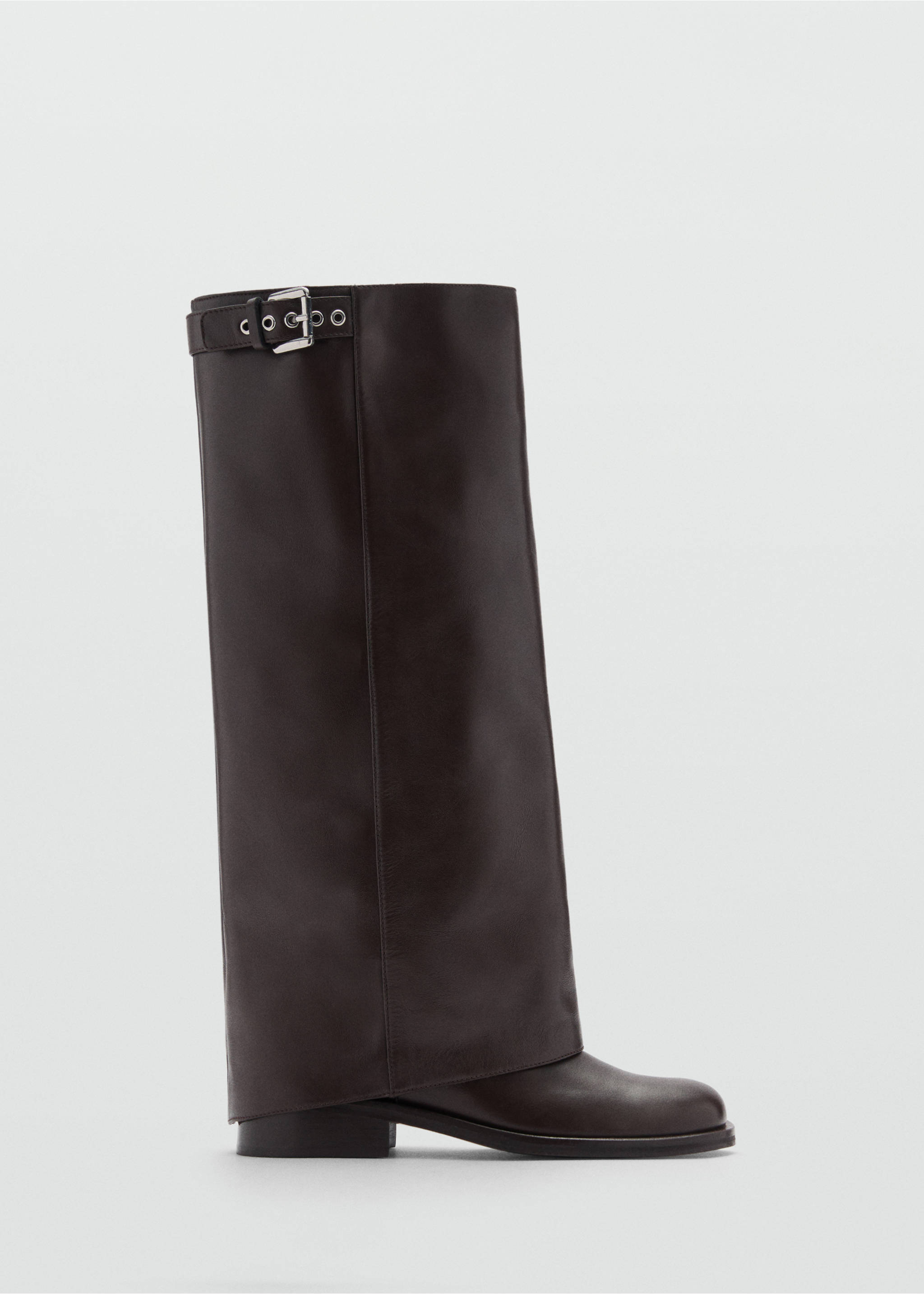 Buckle ankle boots - Article without model, Chocolate. Ref: 77044070-00.