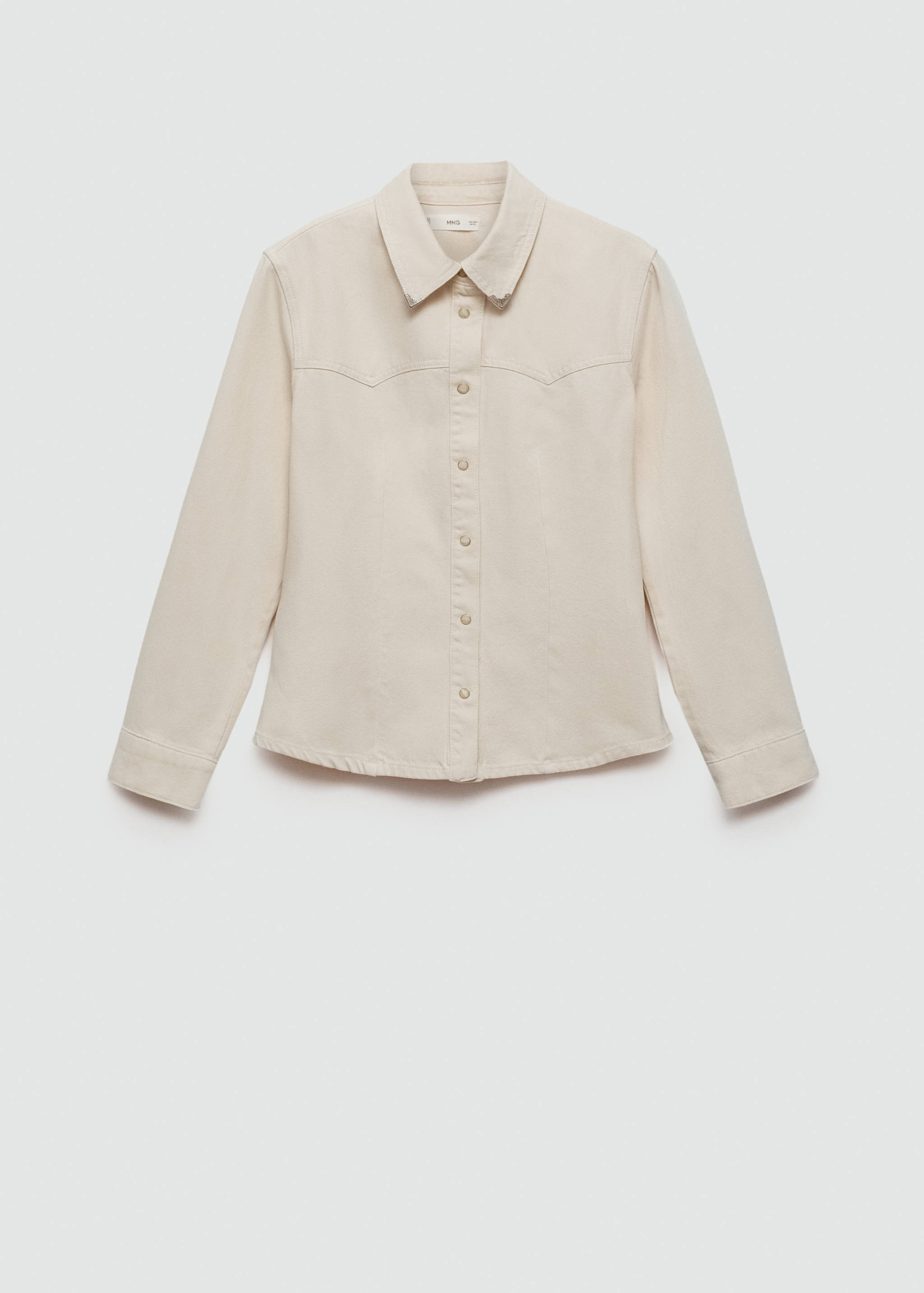 Getailleerde denim blouse - Artikel zonder model