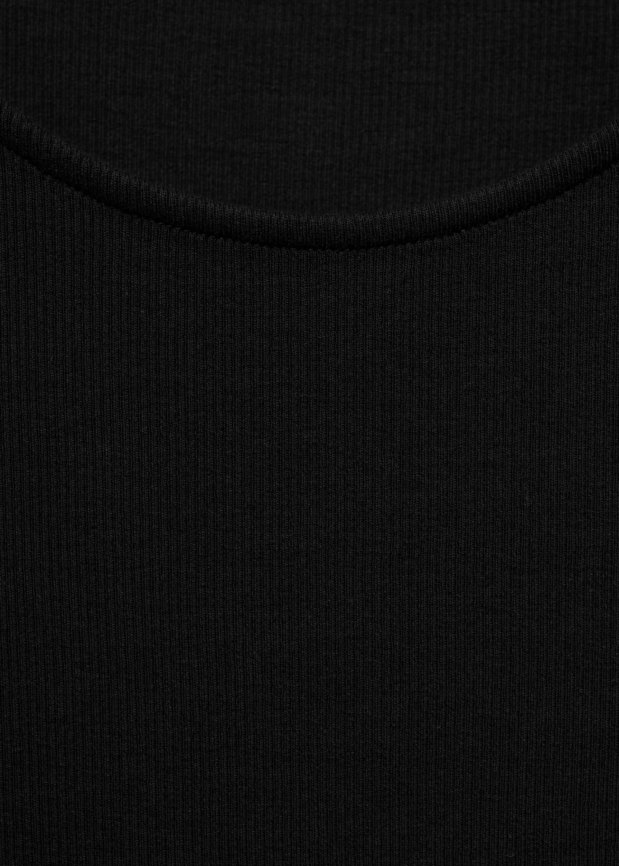 Evasé-Kleid aus kombiniertem Stoff - Detail des Artikels 0