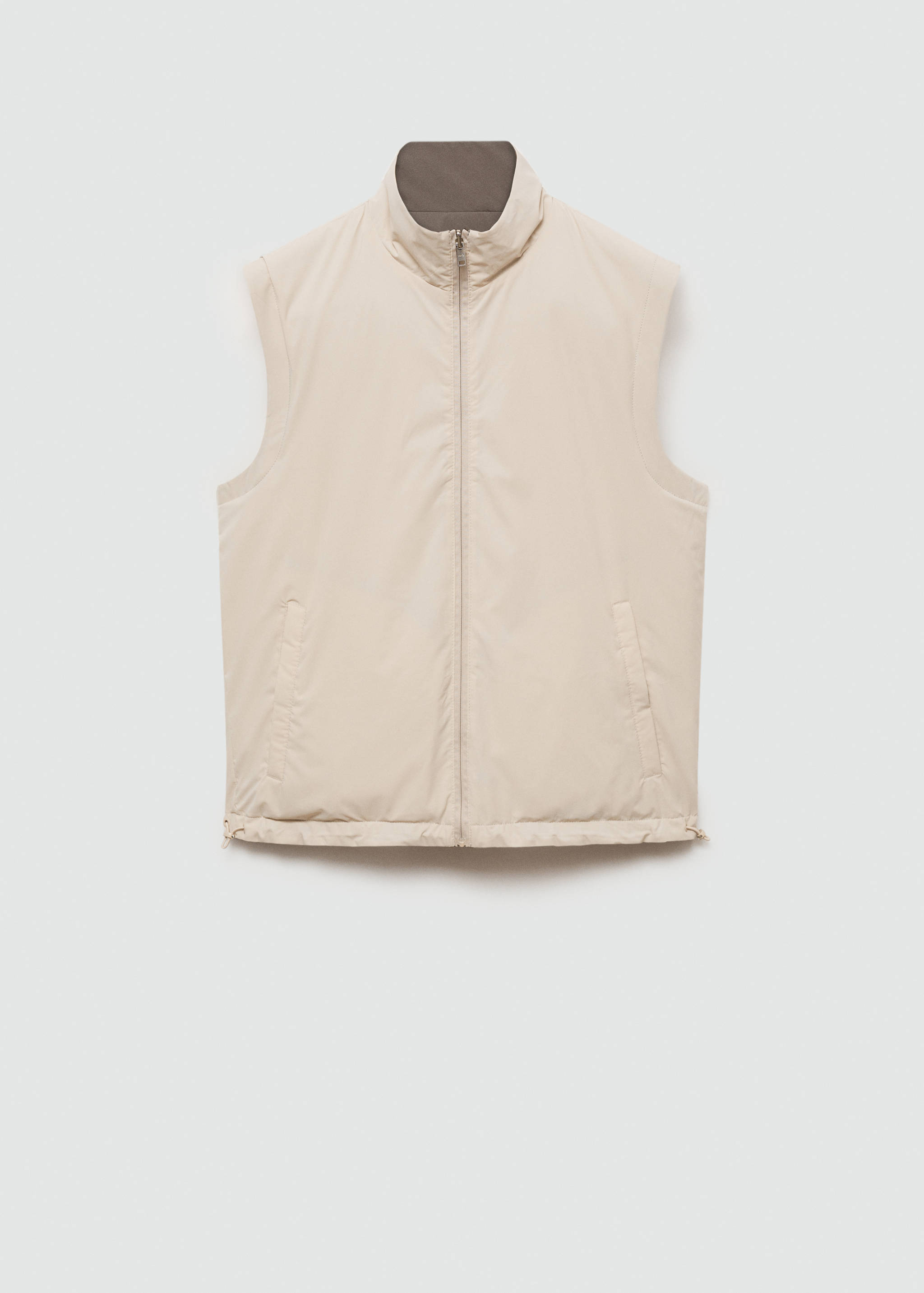 Waterafstotende reversibele bodywarmer - Achterkant van het artikel