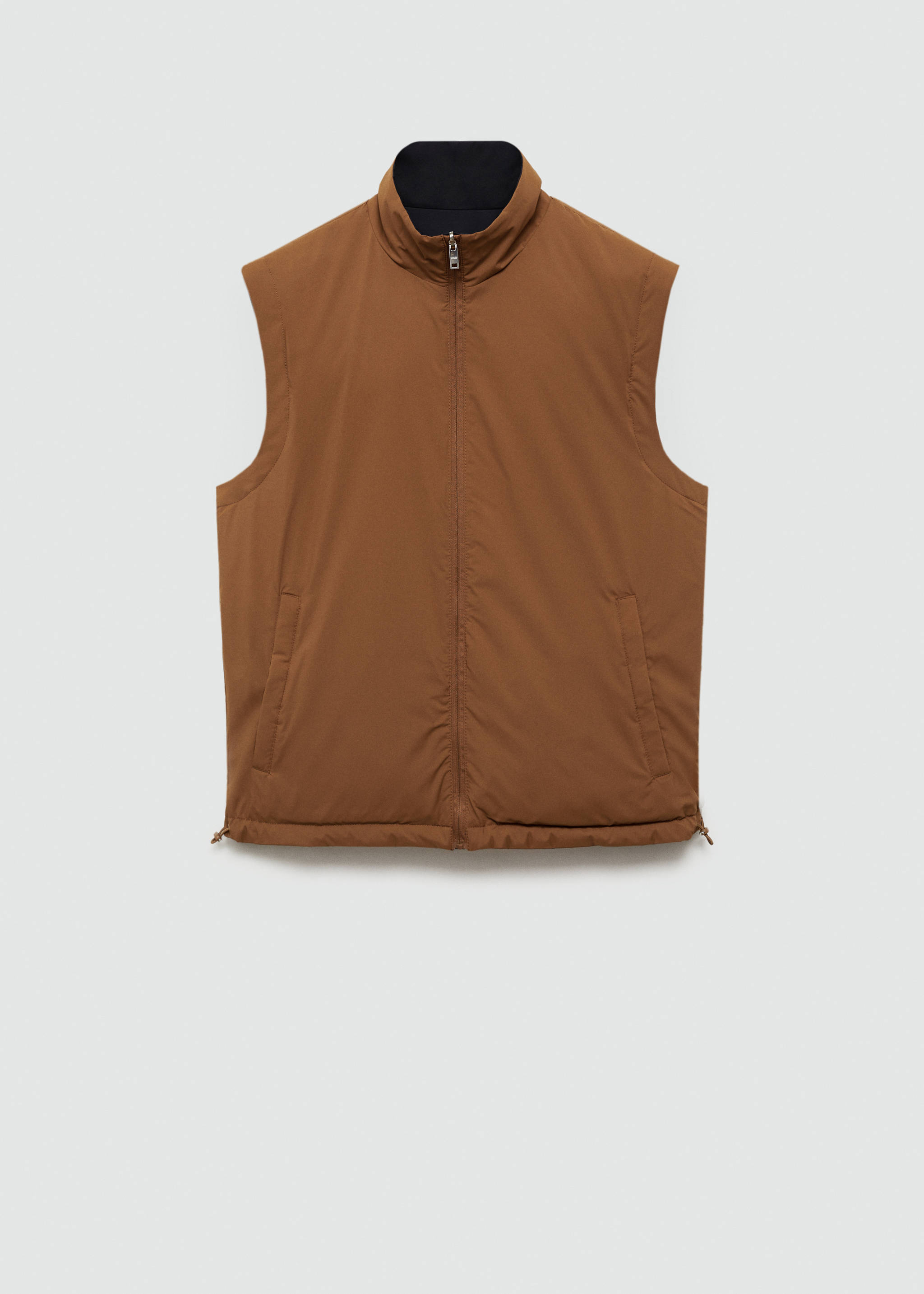 Waterafstotende reversibele bodywarmer - Achterkant van het artikel