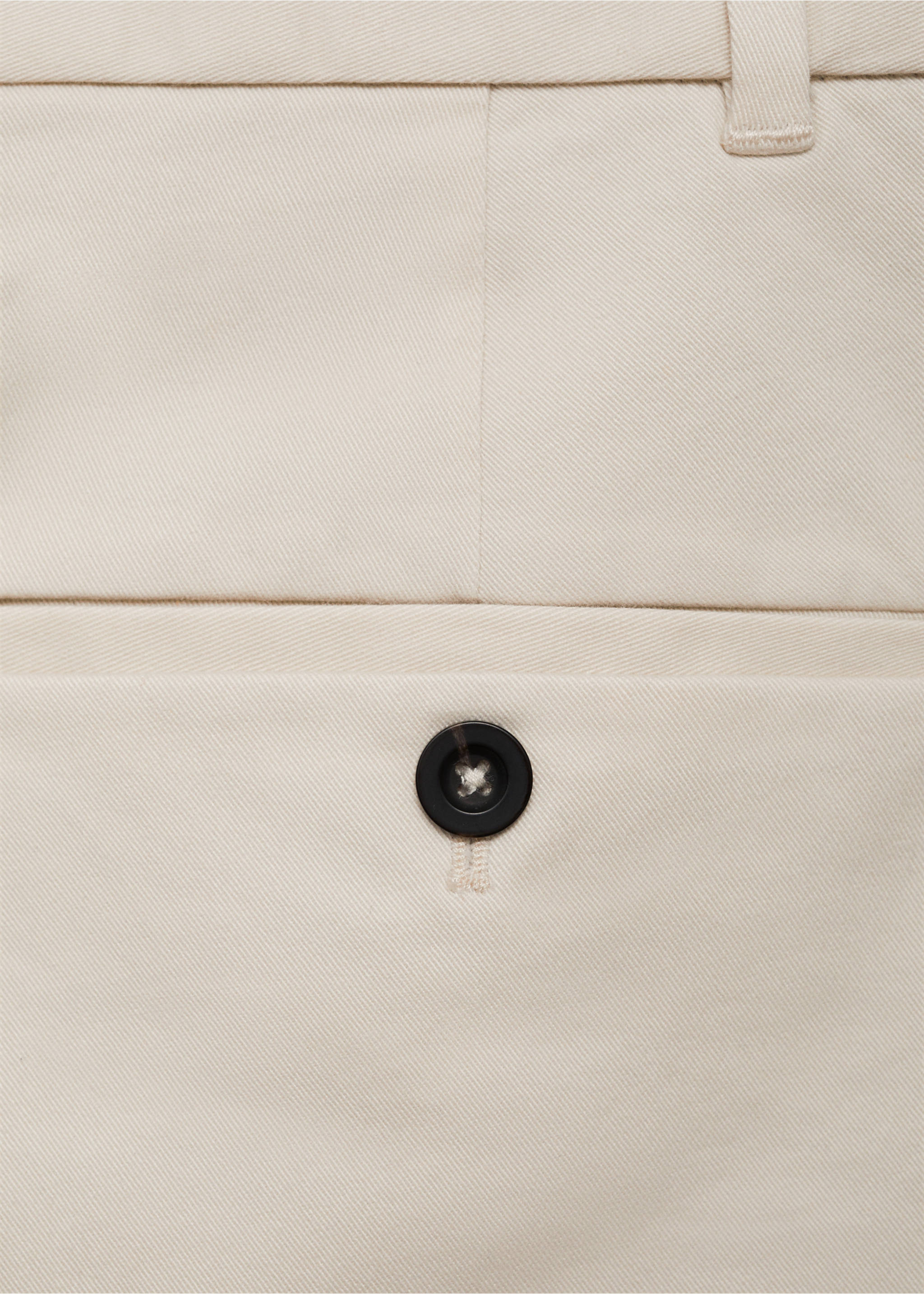 Slim Fit Twill-Chinohose - Detail des Artikels 0, Ecru. Ref: 77044434-00.