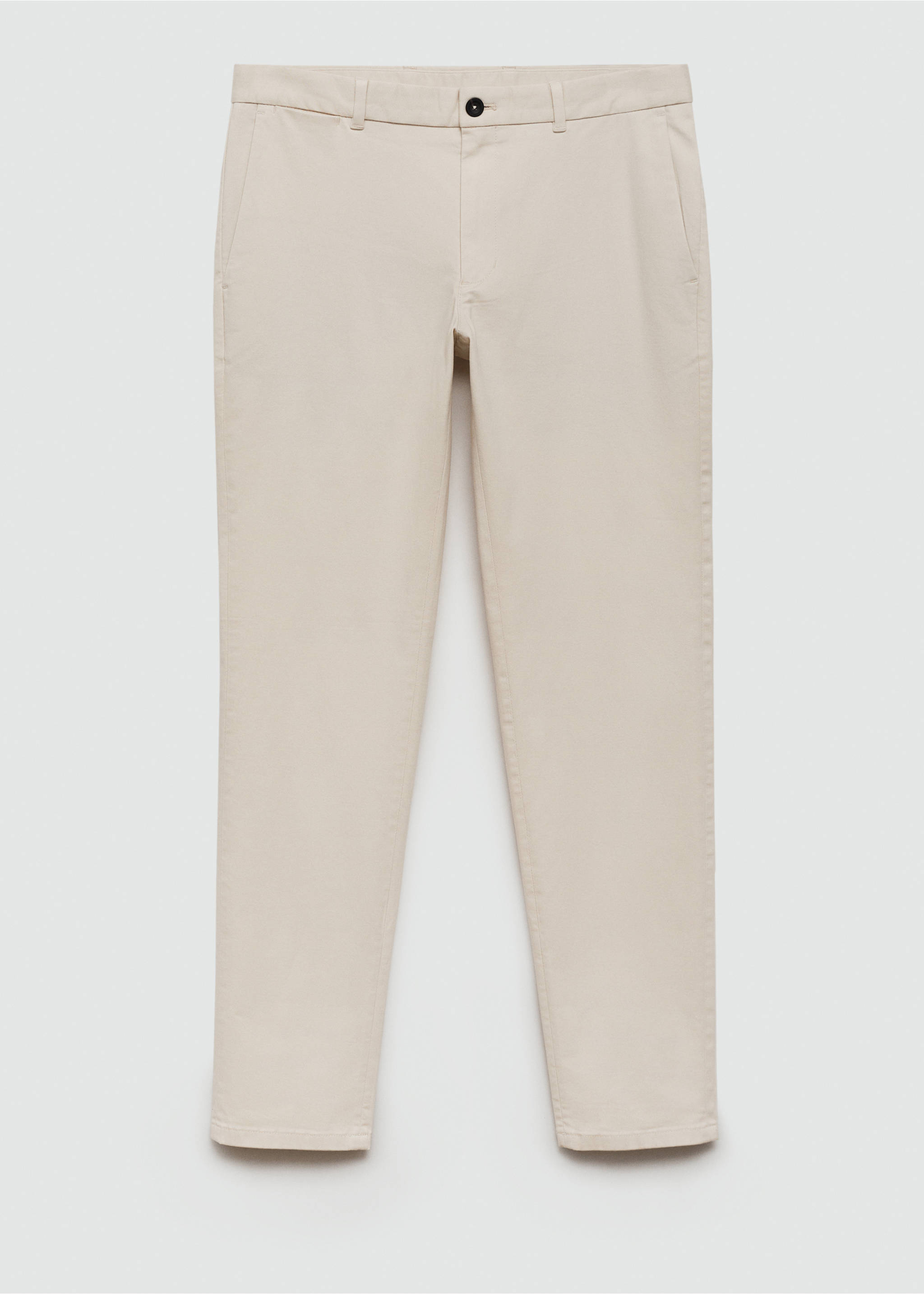 Slim fit serge chino - Artikel zonder model, Ecru. Ref: 77044434-00.