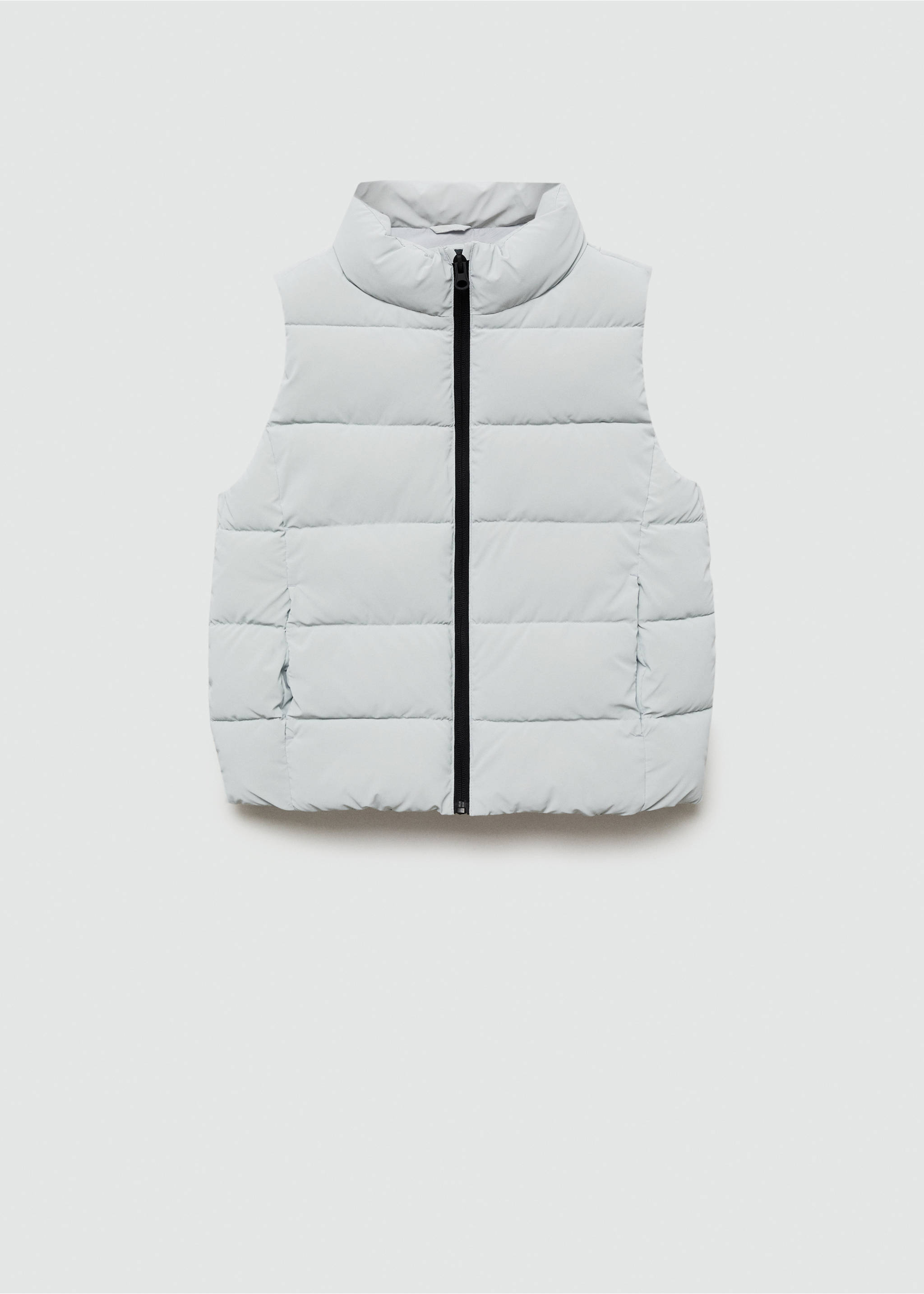 Quilted gilet - Article without model, Sky Blue. Ref: 77044436-00.