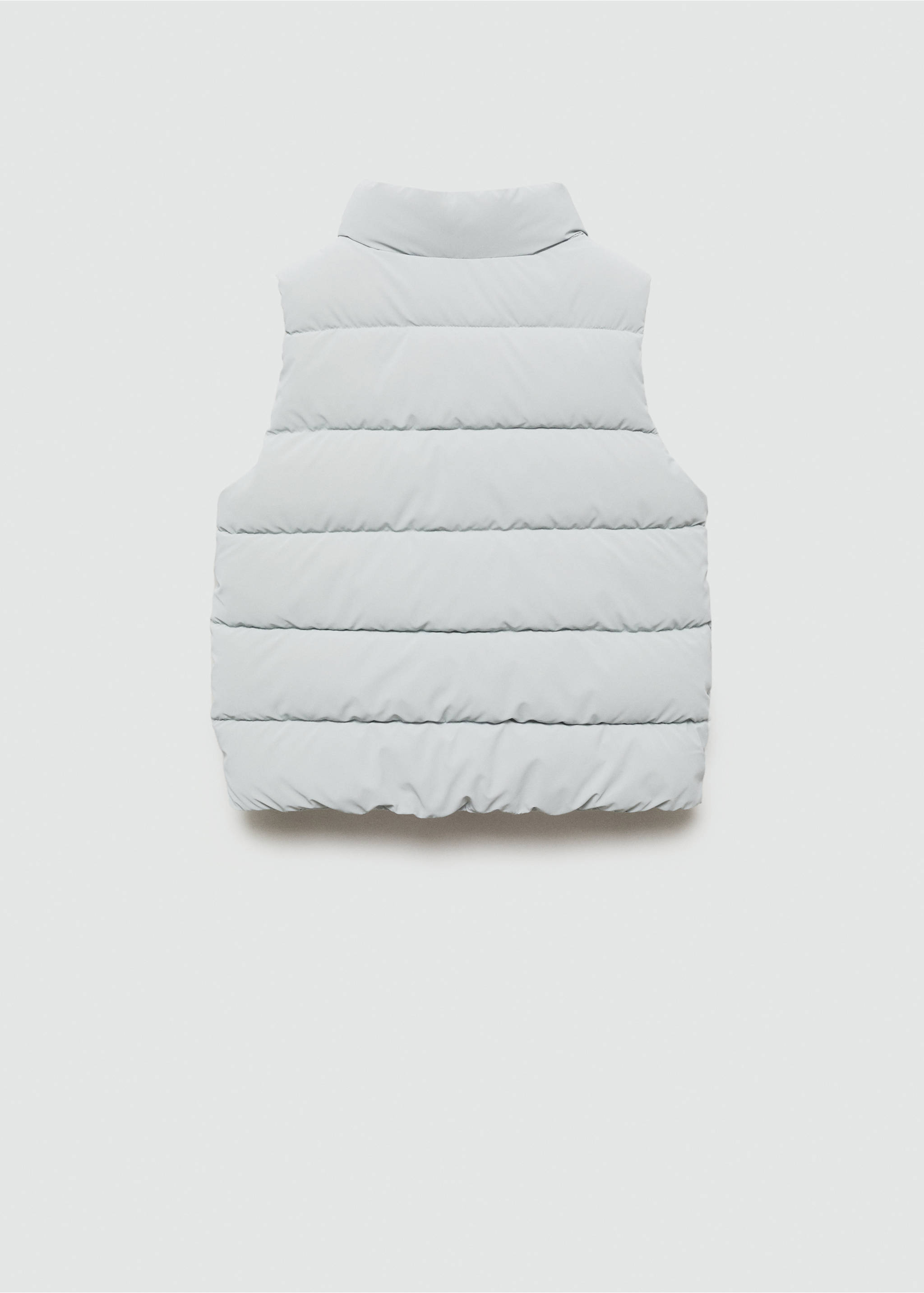 Quilted gilet - Reverse of the article, Sky Blue. Ref: 77044436-00.