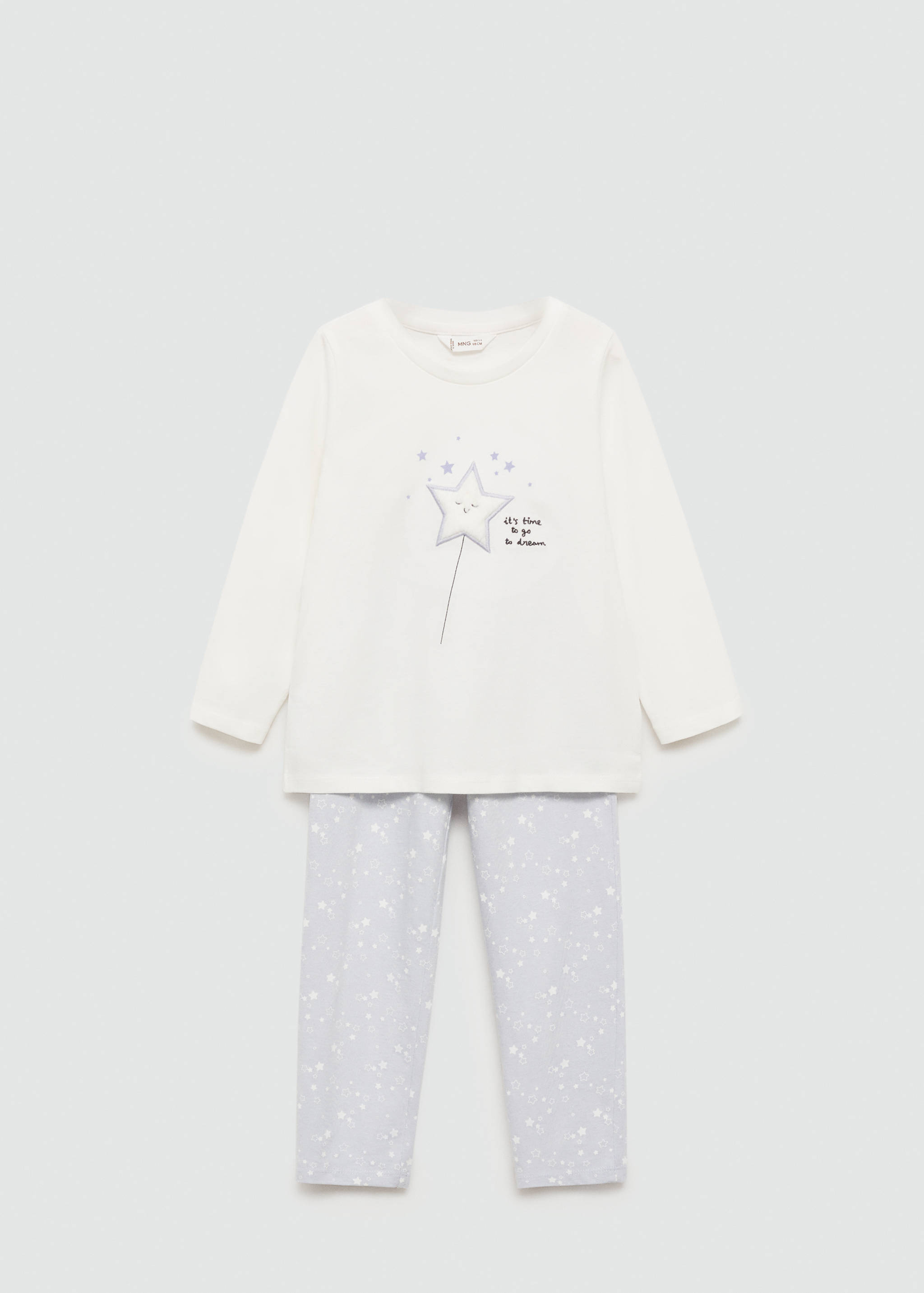Lång pyjamas stjärnmönster - Artikel utan modell