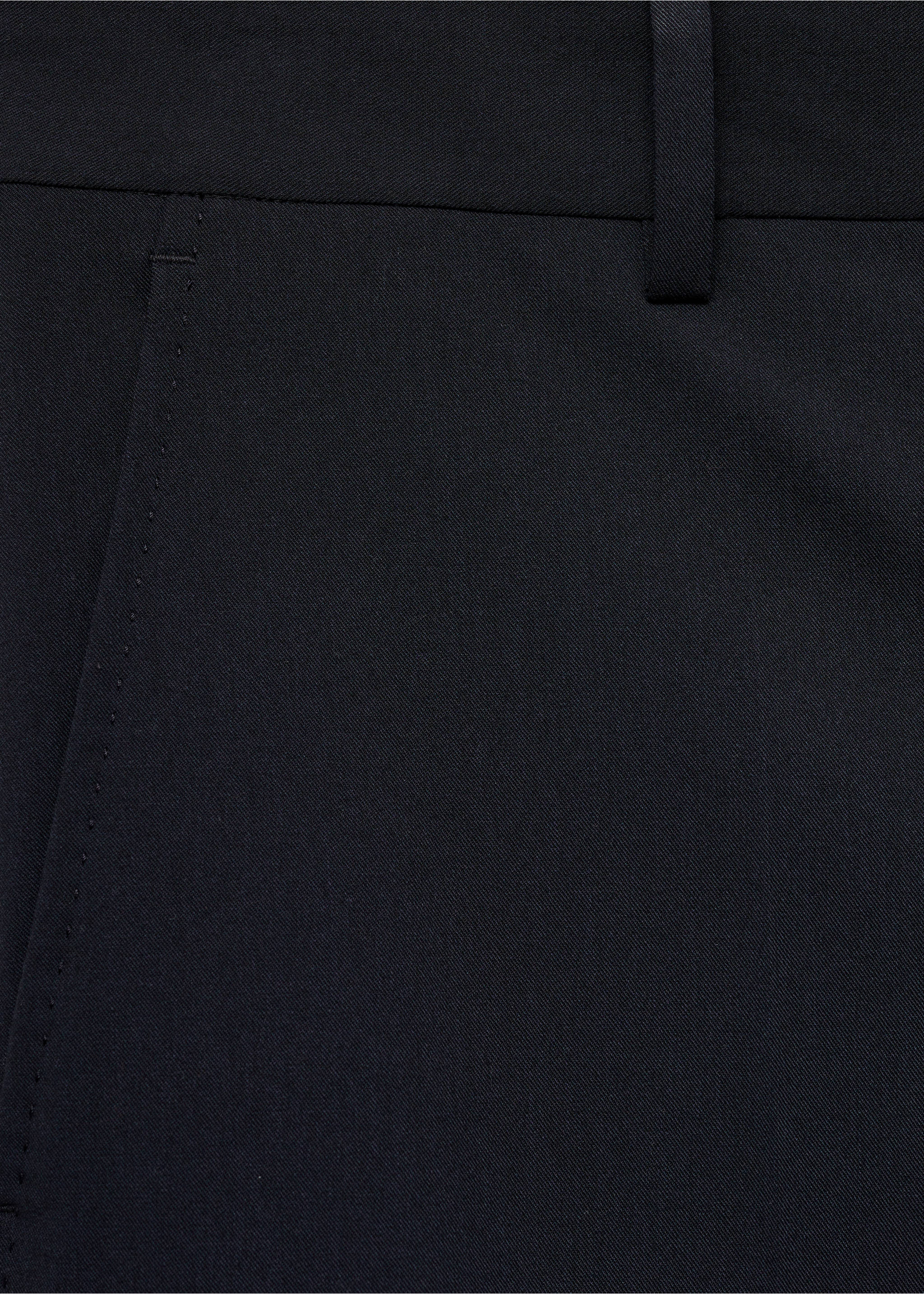 Slim Fit-Anzughose - Detail des Artikels 8, Dunkles Marineblau. Ref: 77044445-00.