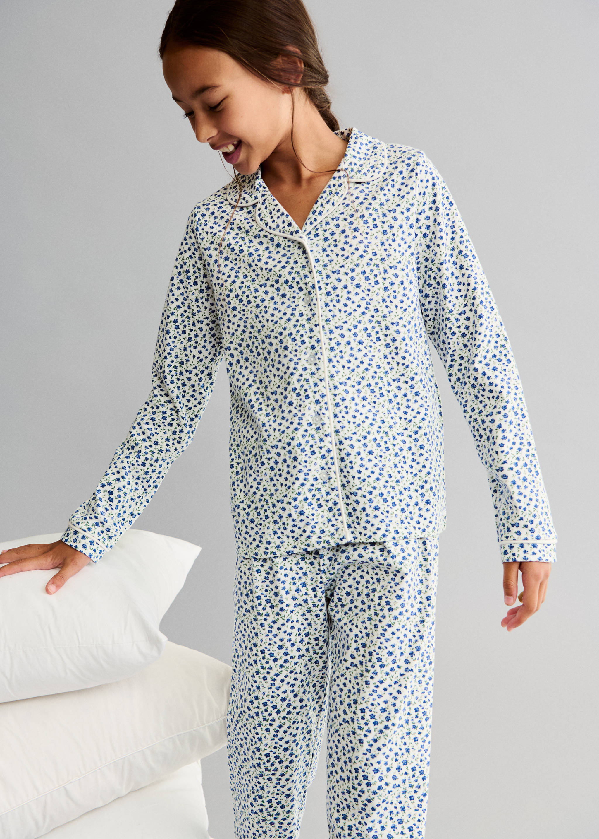 Floral cotton pyjamas - Details of the article 5