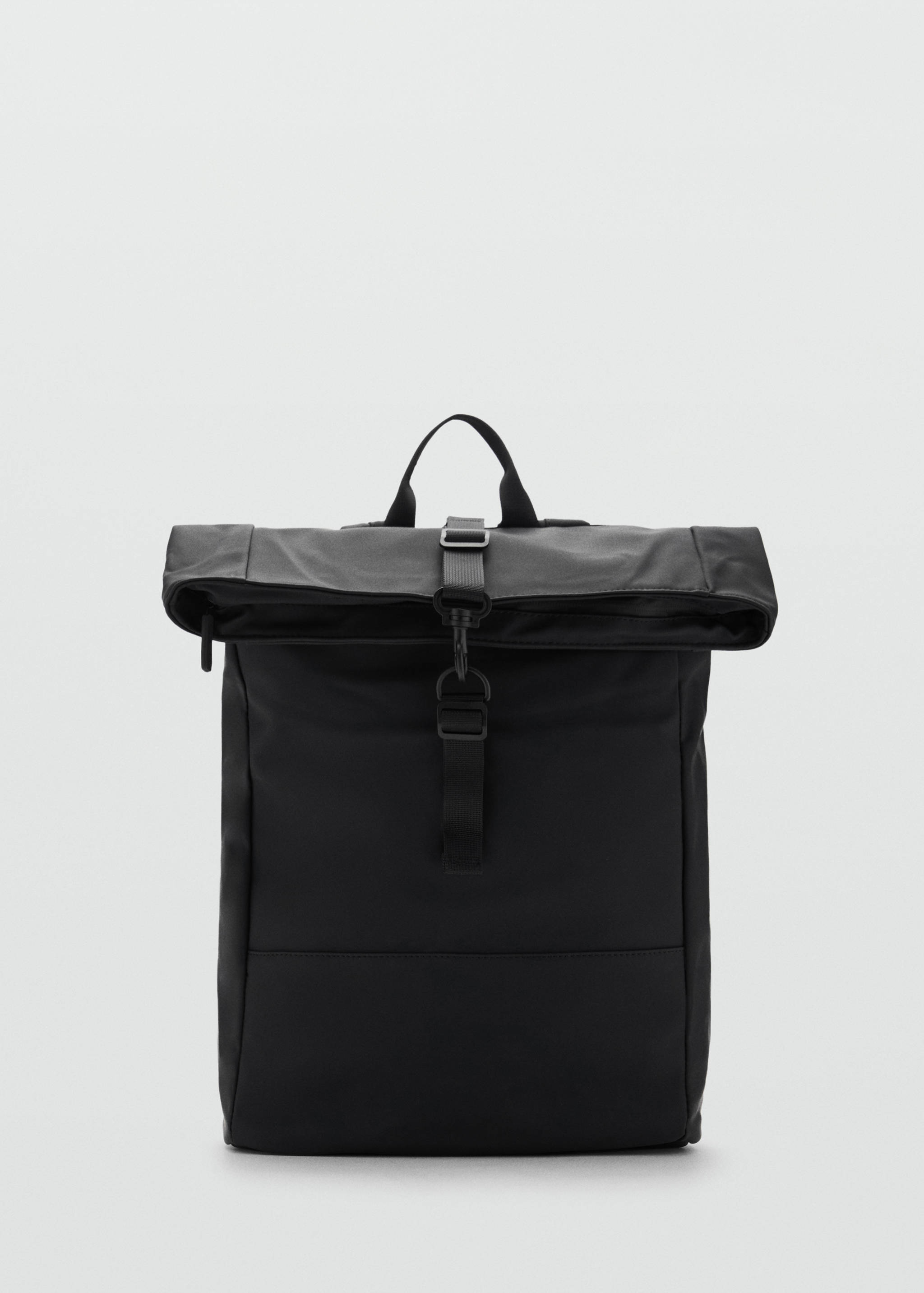 Gummierter Rucksack mit Umschlagverschluss - Artikel ohne Model