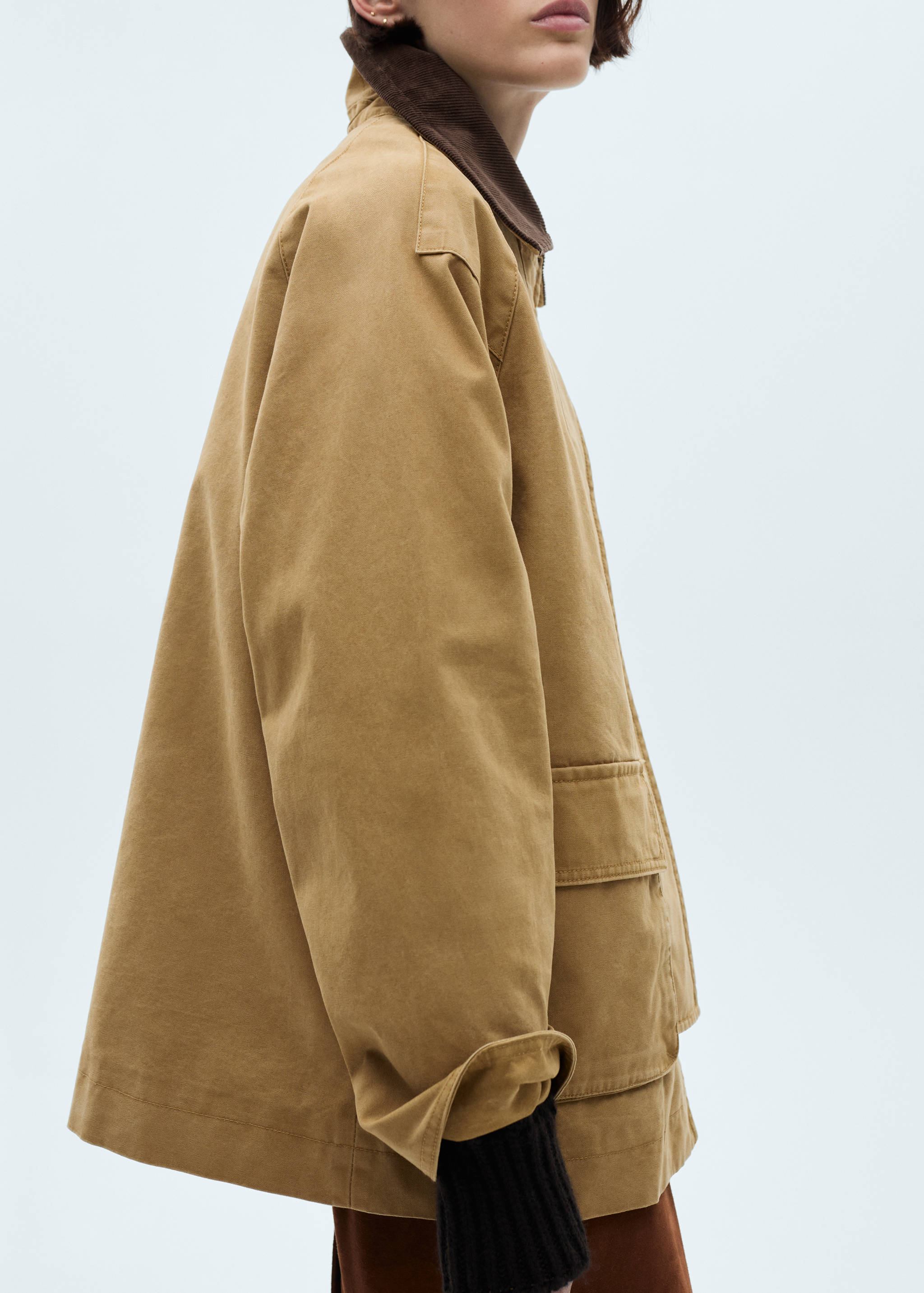 Pockets cotton barn jacket - Details of the article 6