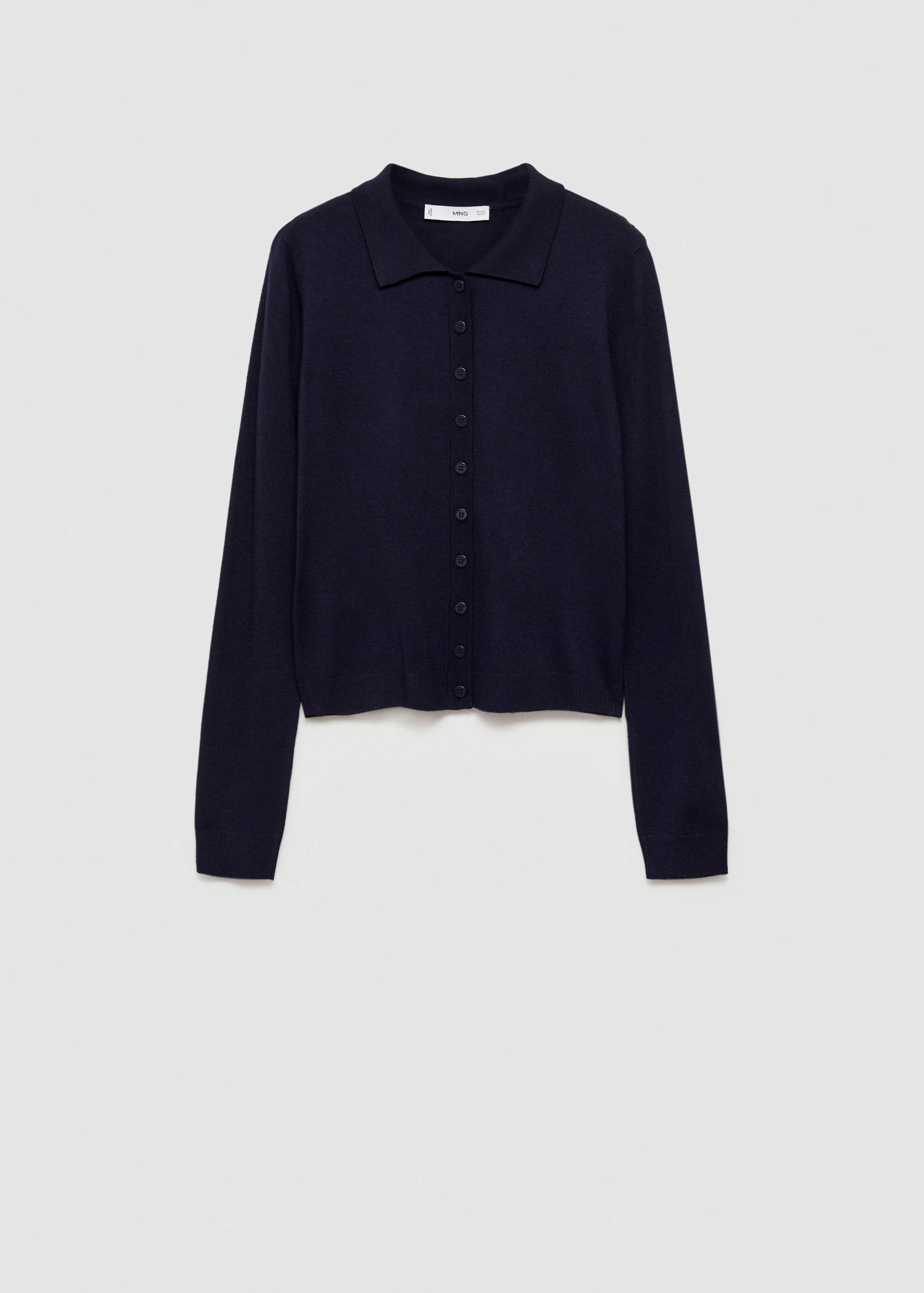 Strickjacke mit Polo-Kragen - Artikel ohne Model