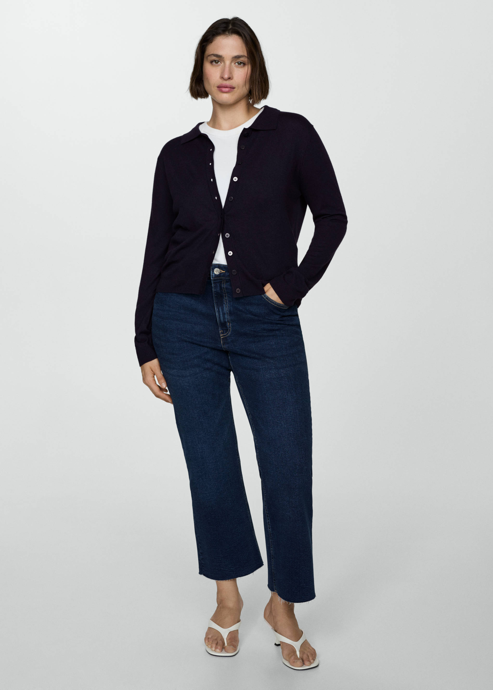 Strickjacke mit Polo-Kragen - Detail des Artikels 3