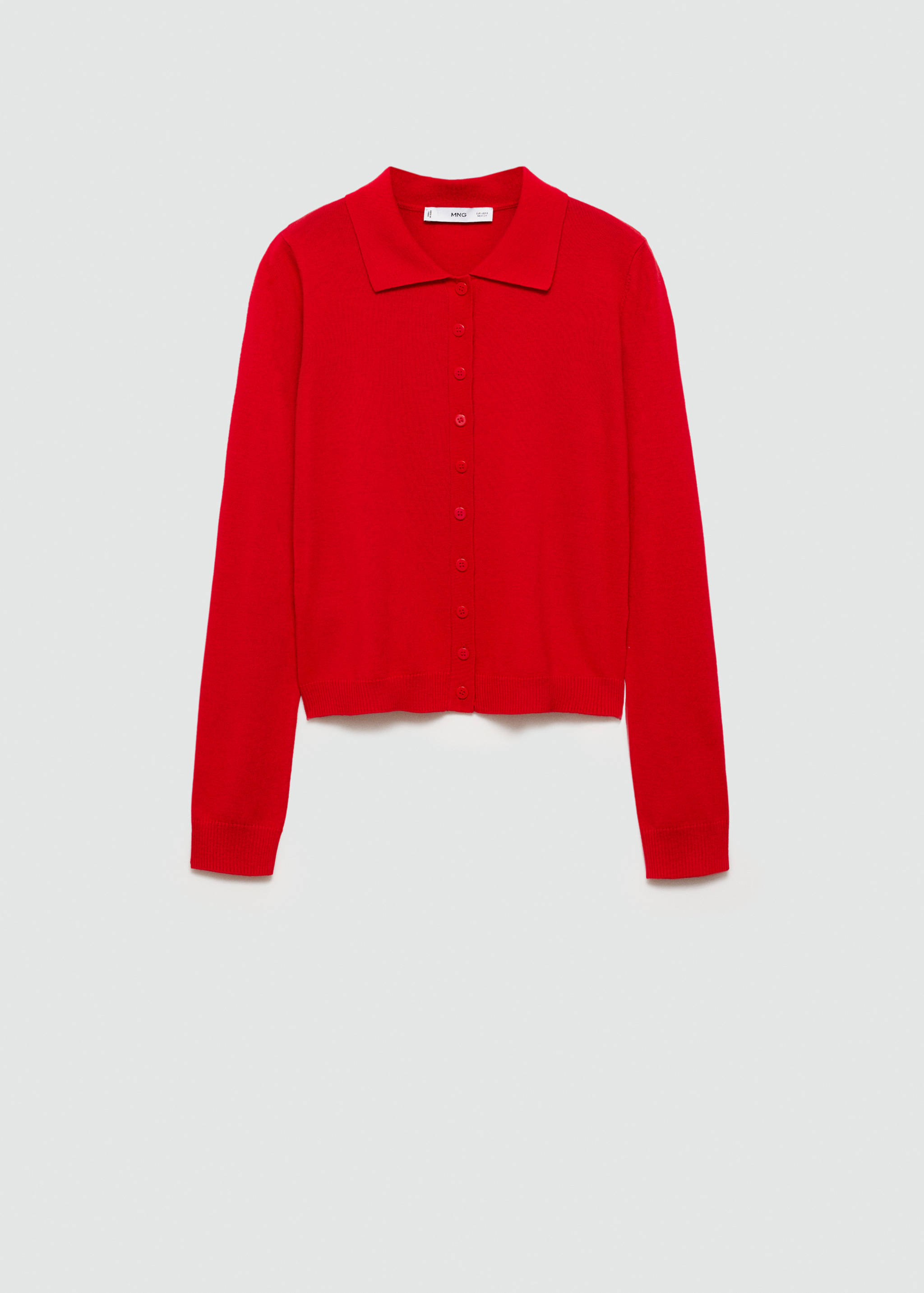 Cárdigan cuello polo - Artículo sin modelo