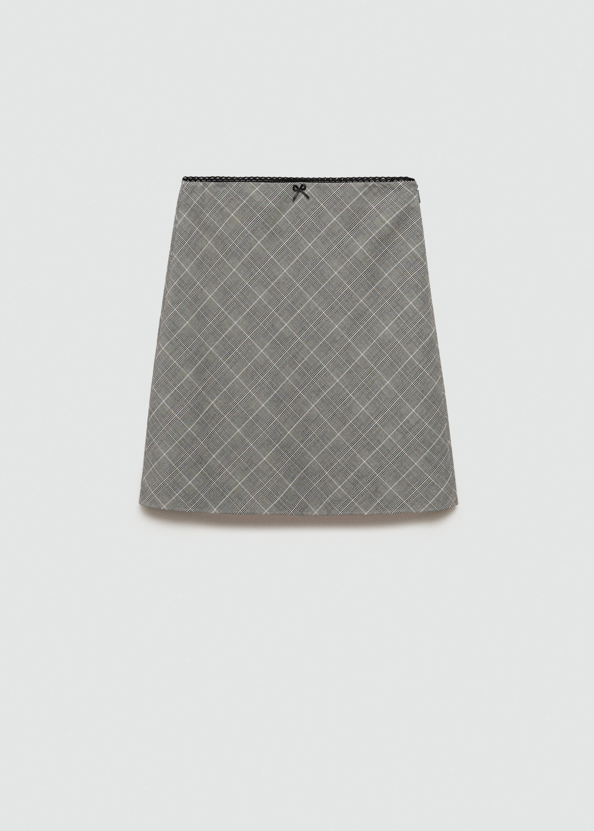 Karierter Rock mit Zierschleife - Artikel ohne Model