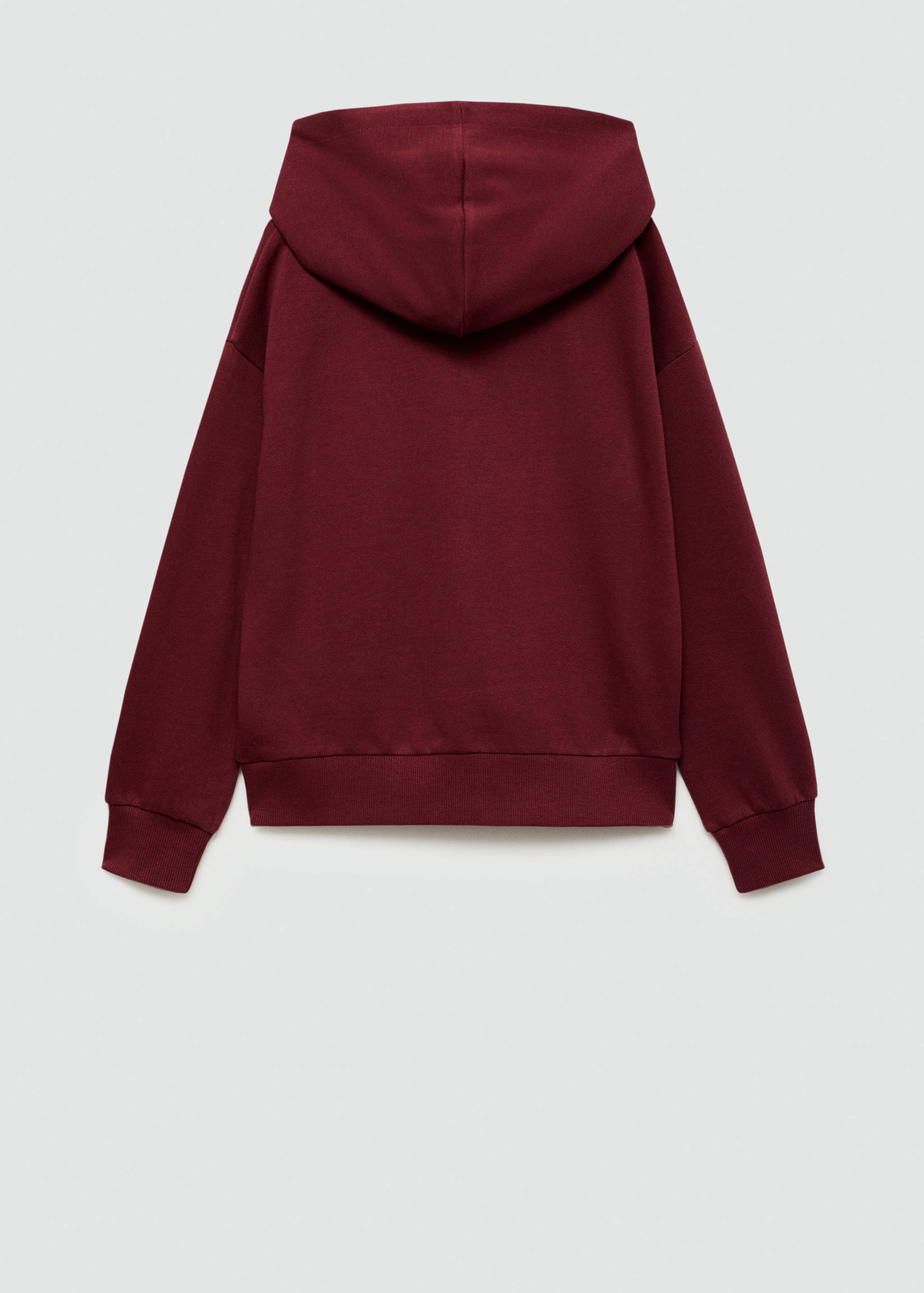 Gemustertes Kapuzen-Sweatshirt - Rückseite des Artikels