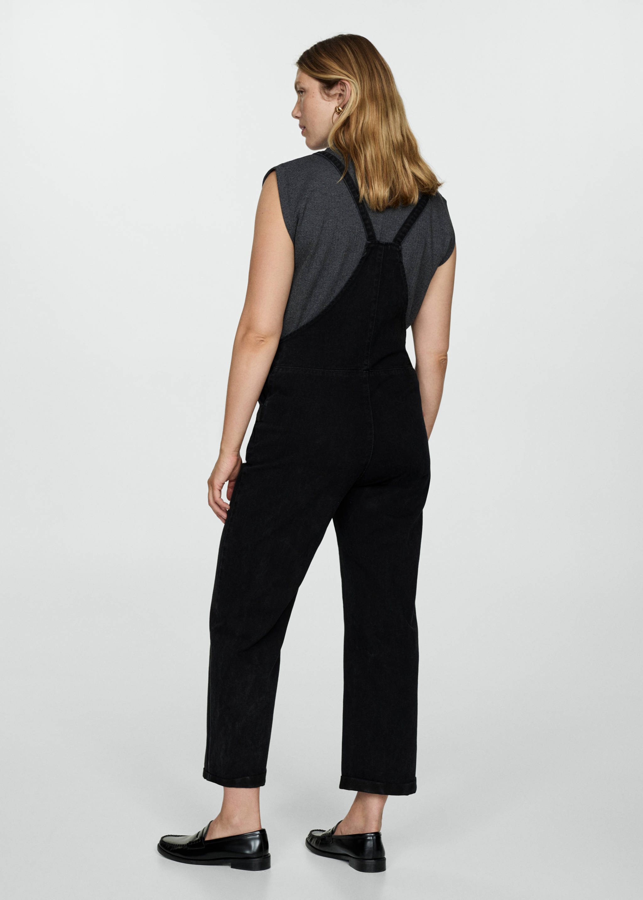 Maternity denim dungarees - Reverse of the article