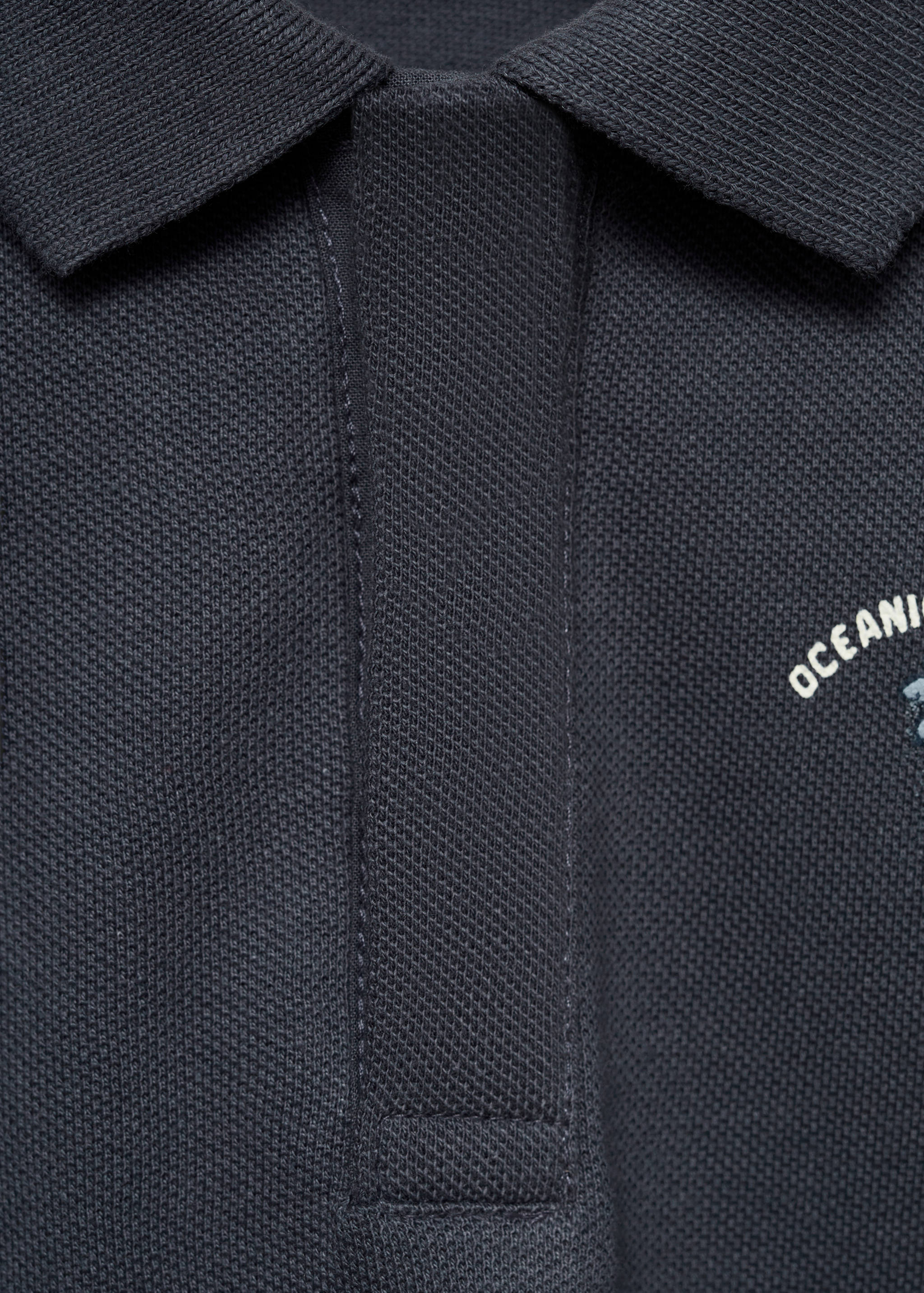 Printed cotton polo shirt - Details of the article 8