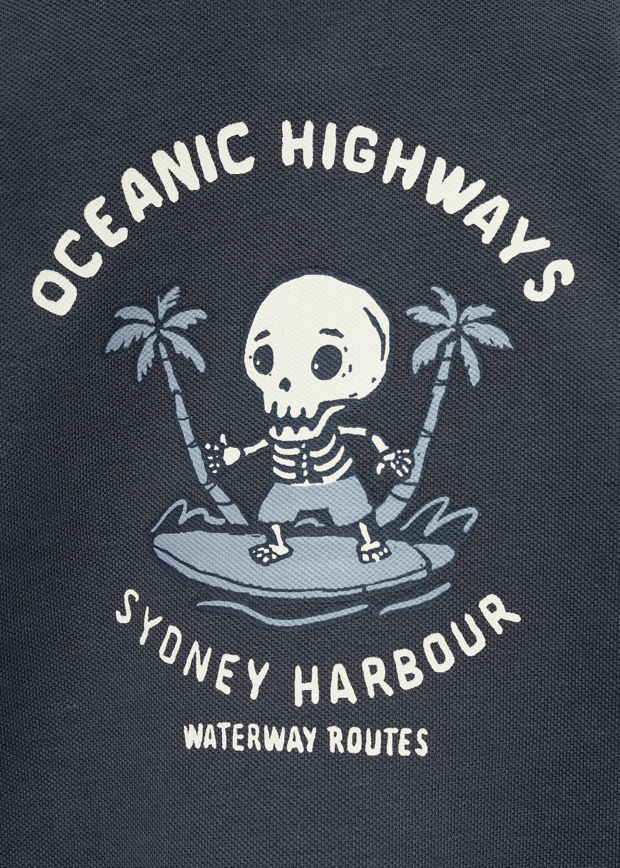 Printed cotton polo shirt - Details of the article 0