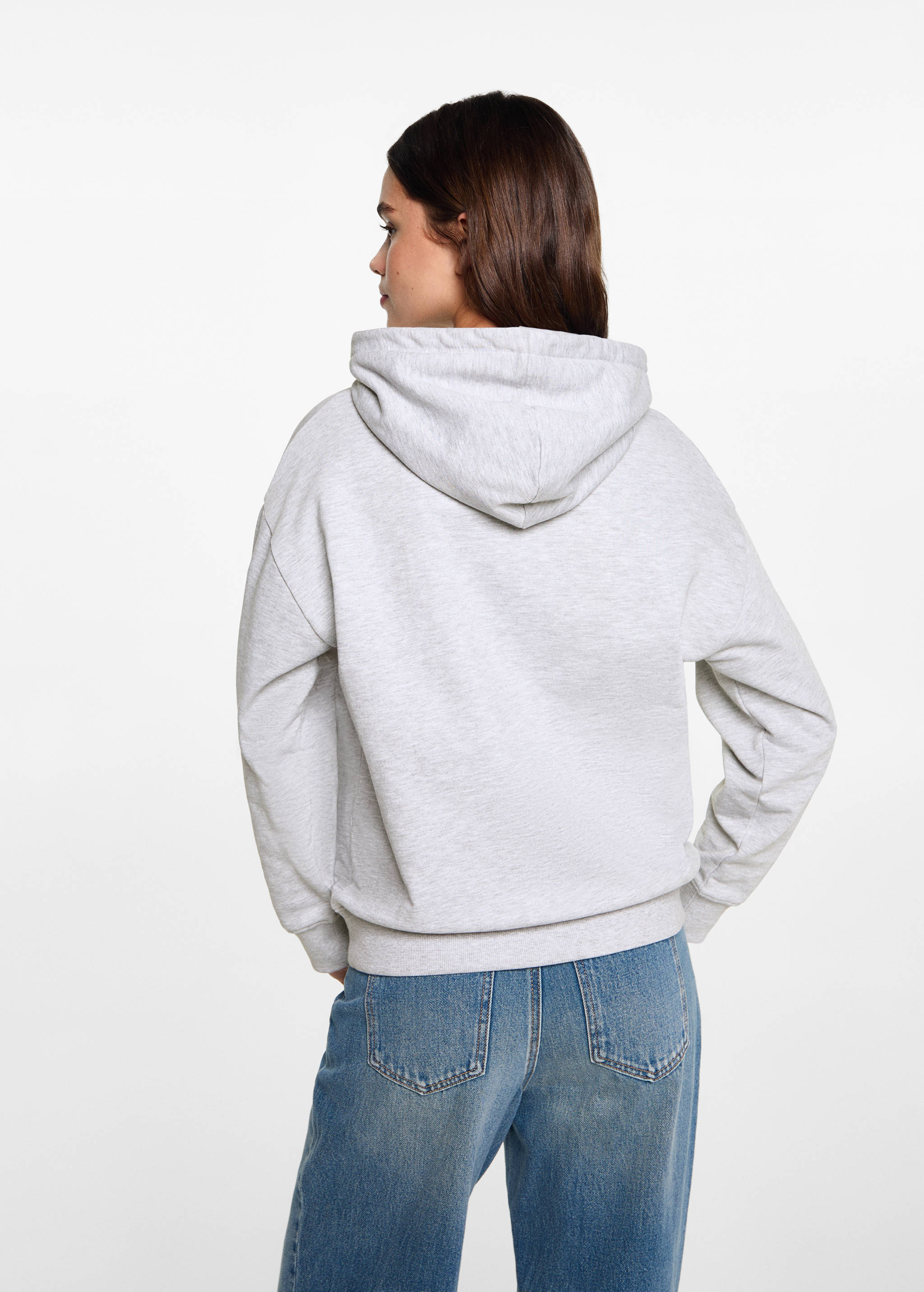 Embroidered message sweatshirt - Reverse of the article