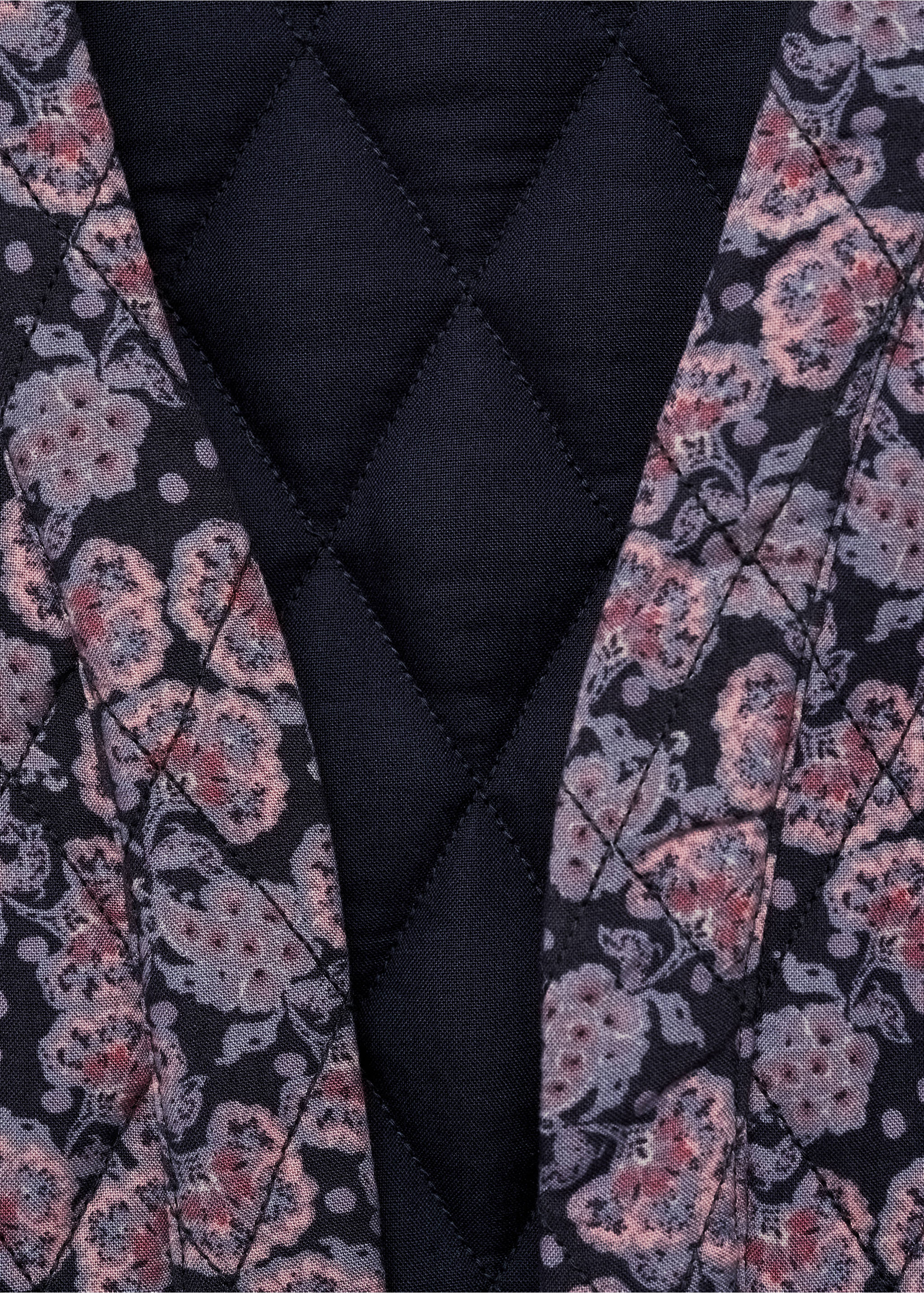 Jacke mit Blumen-Print - Detail des Artikels 0, Helllila/Pastelllila. Ref: 77044785-00.