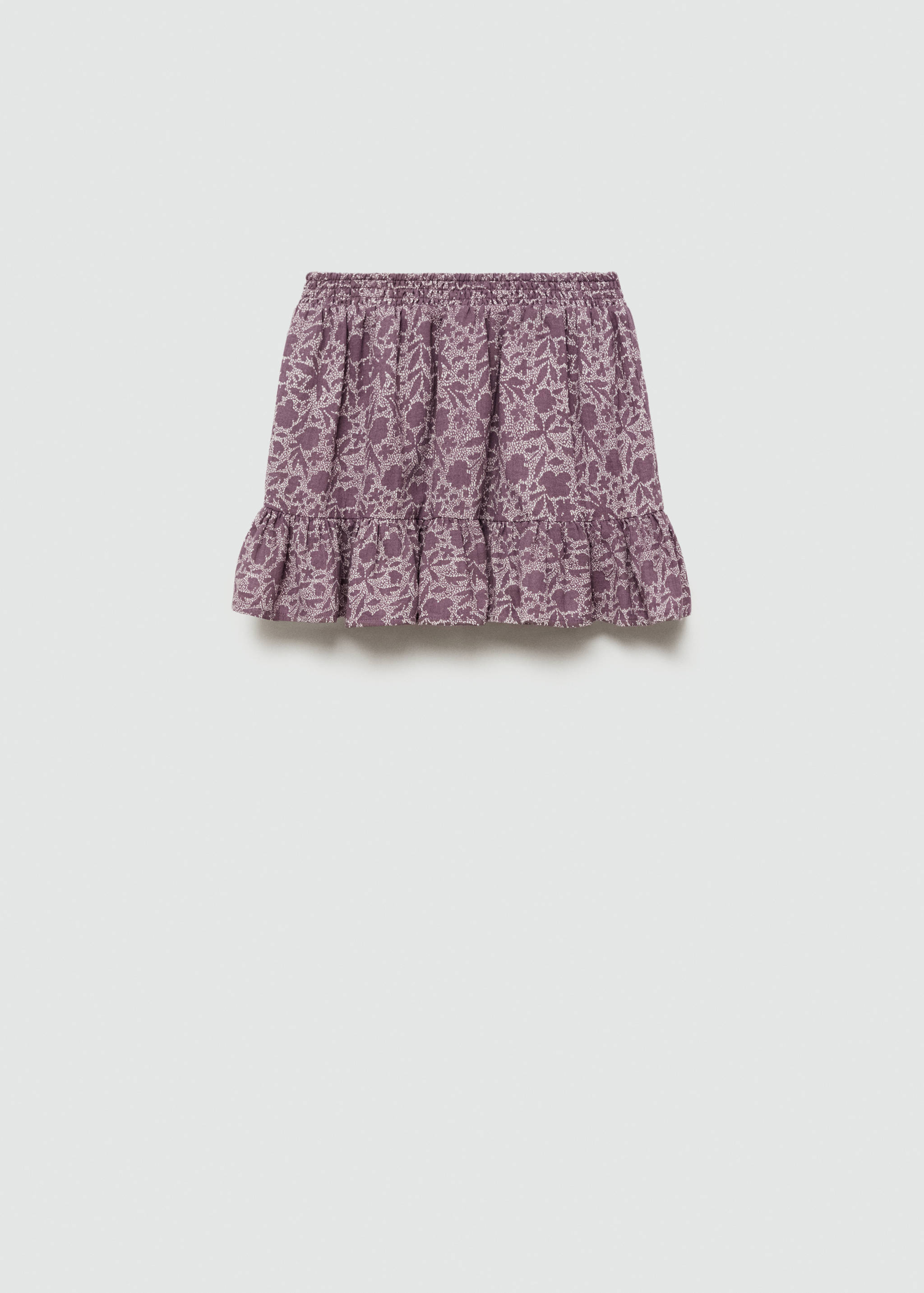 Printed ruffle skirt - Reverse of the article