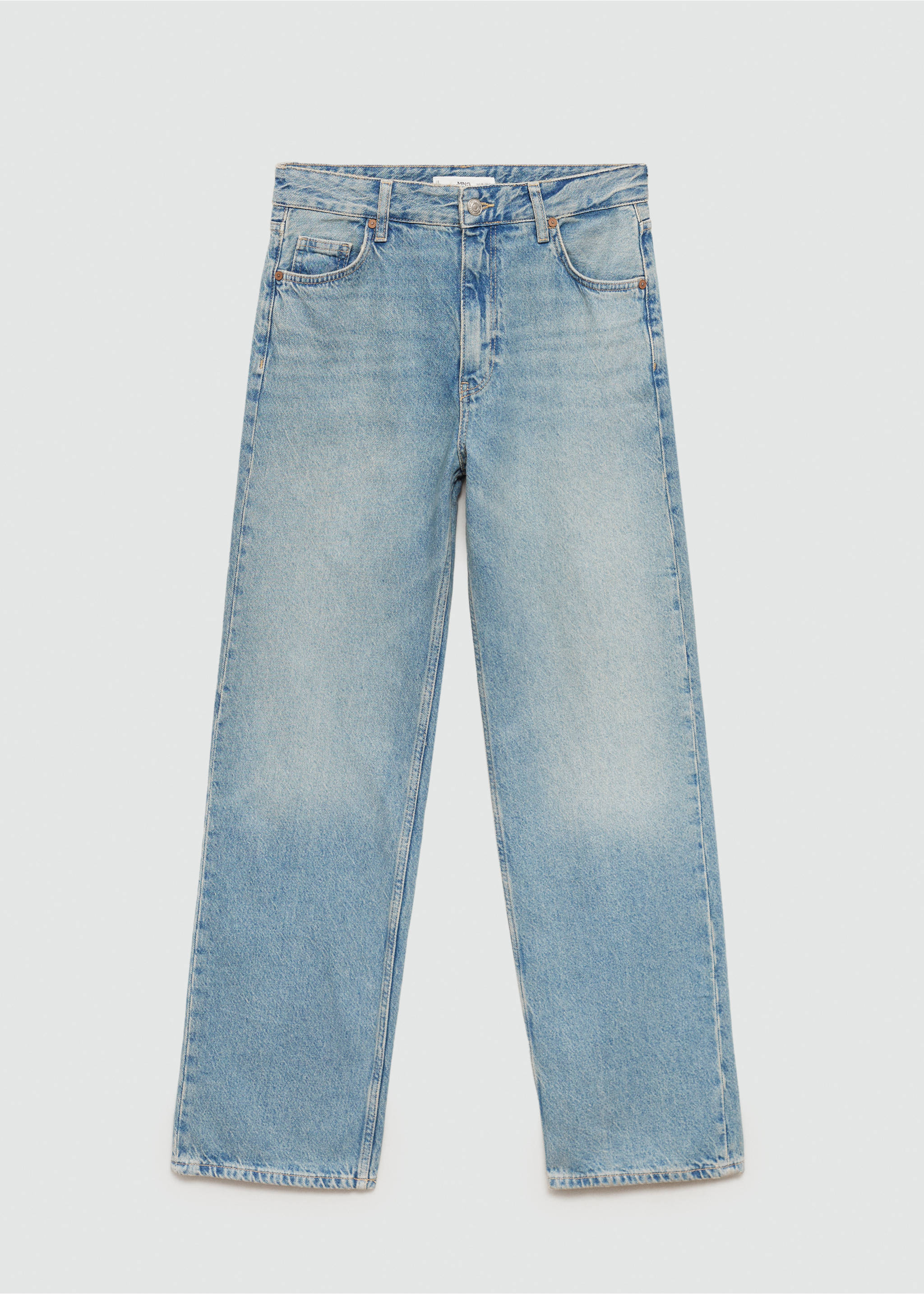 Straight low-waist jeans - Article without model, Light Vintage Blue. Ref: 77044797-00.