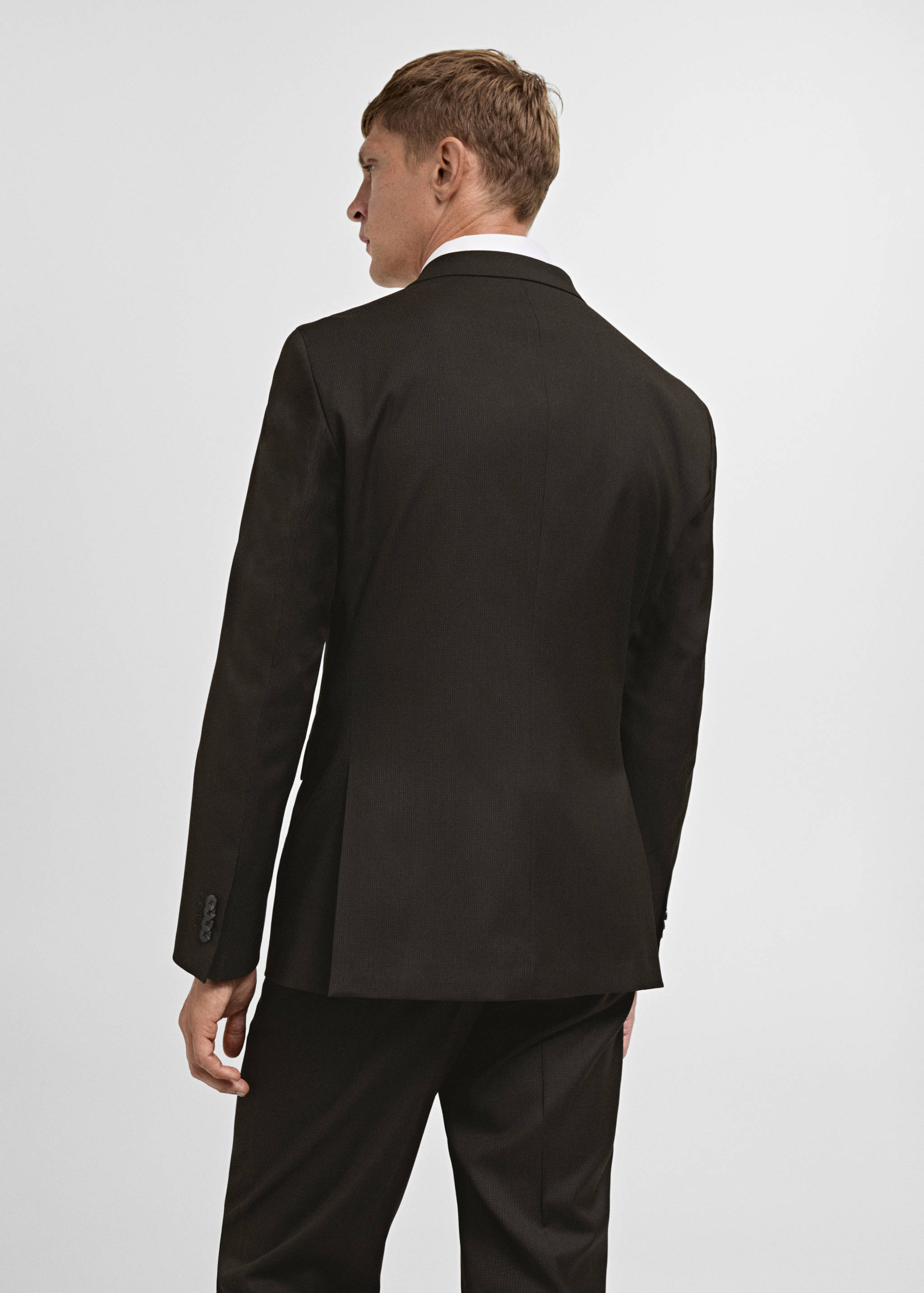 Veste costume slim-fit tissu comfort stretch - Verso de l’article